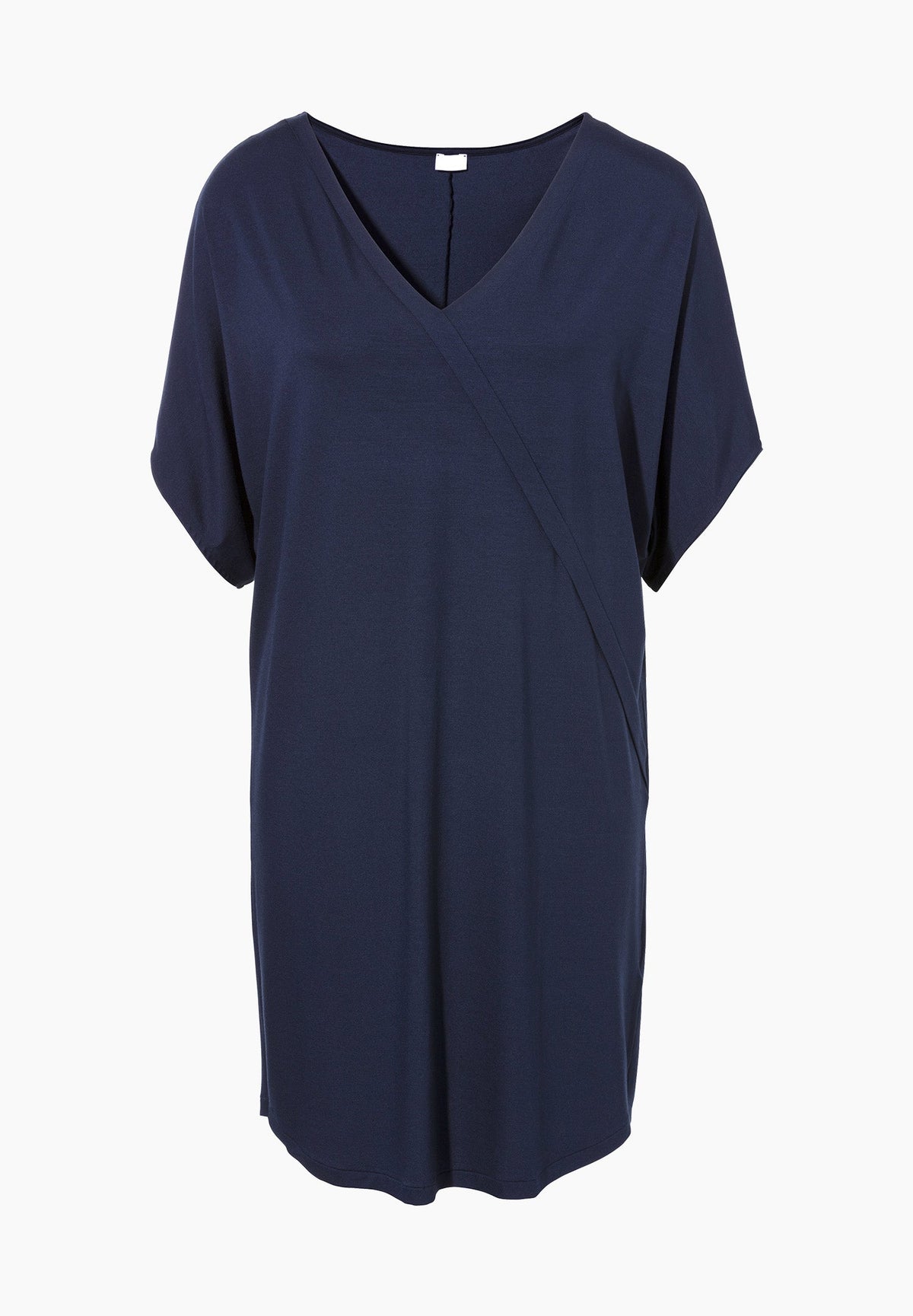 Pureness | Short Dress Short Sleeve - navy