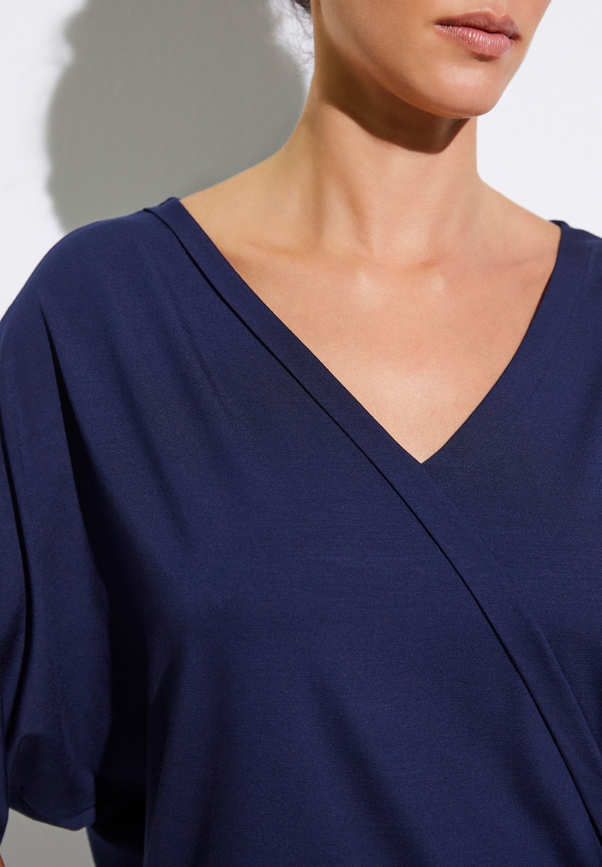 Pureness | Kurzes Kleid kurzarm - navy