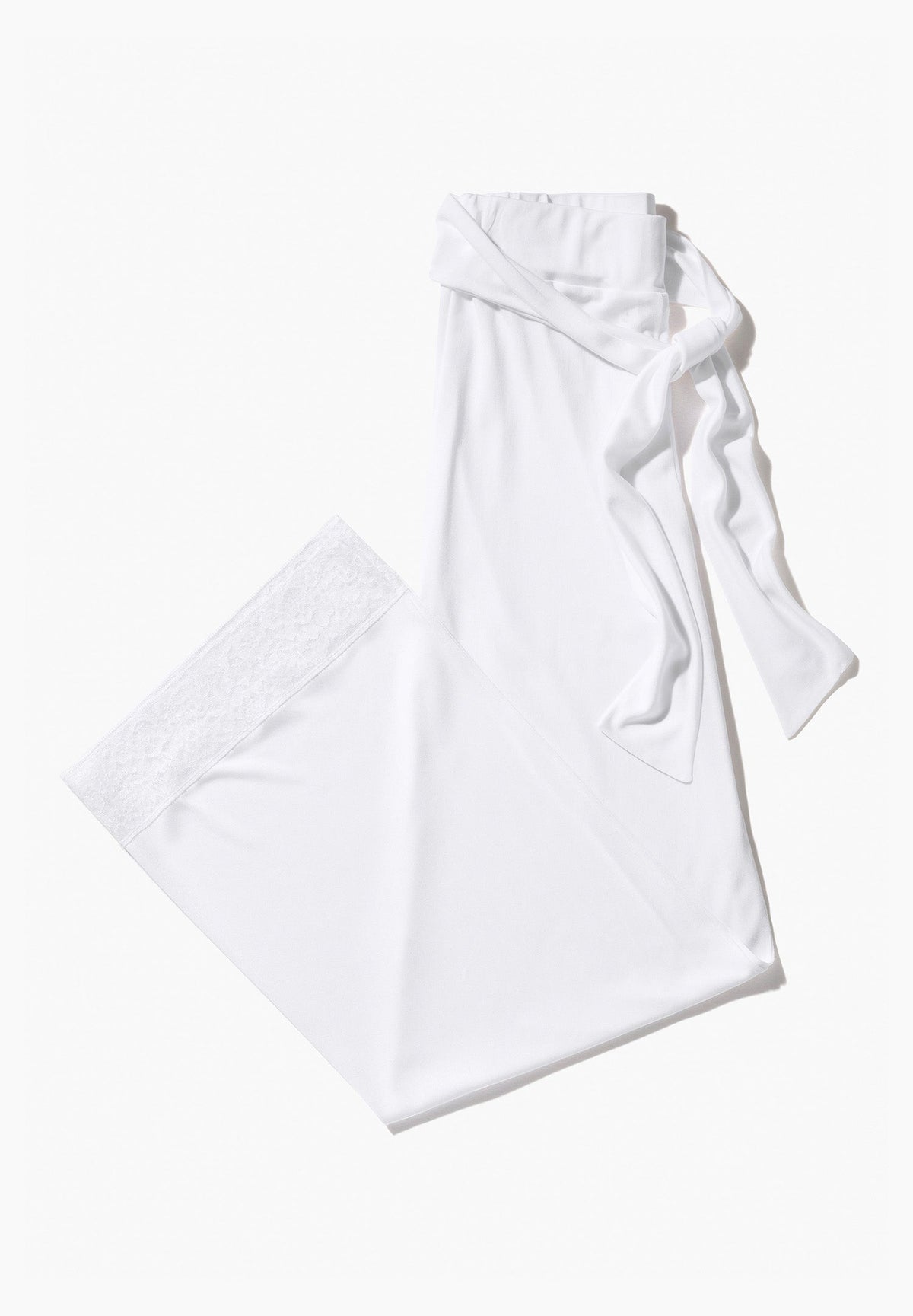 Silk Charmeuse | Hose lang - white