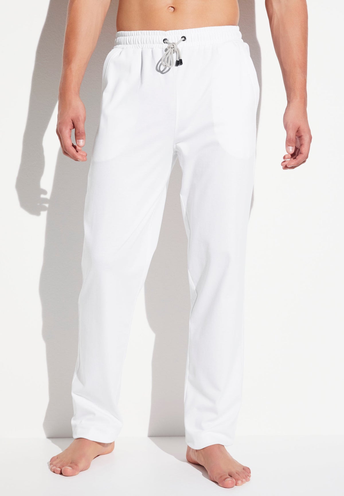 Piqué Lounge | Pants Long - white