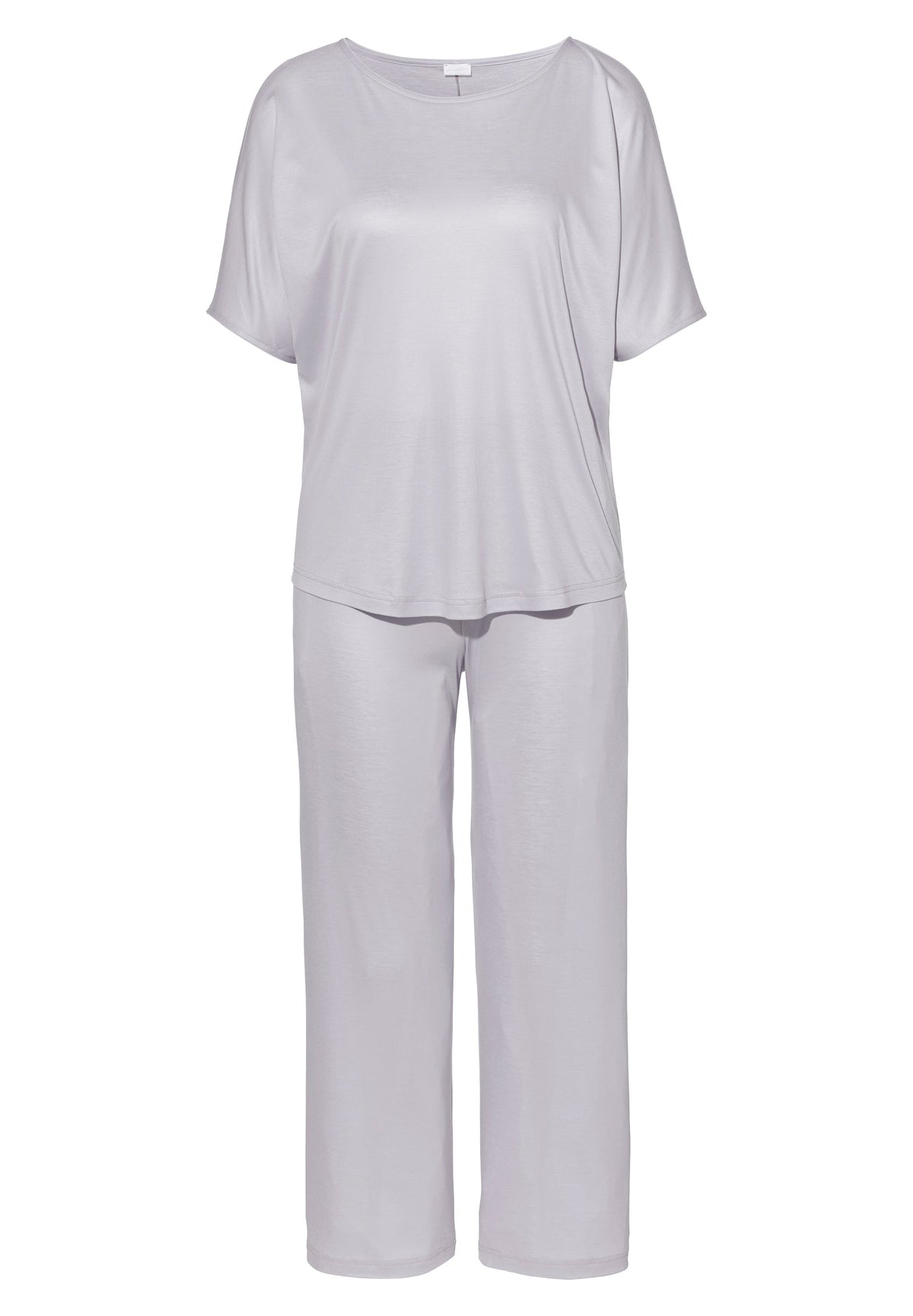 Sustainable Luxury | Cropped Pyjama kurzarm - soft lilac