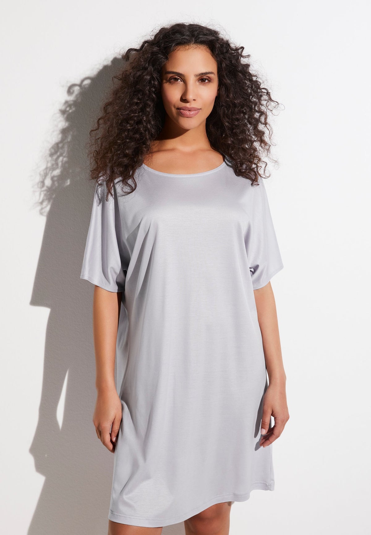 Sustainable Luxury | Sleepshirt Short Sleeve - soft lilac