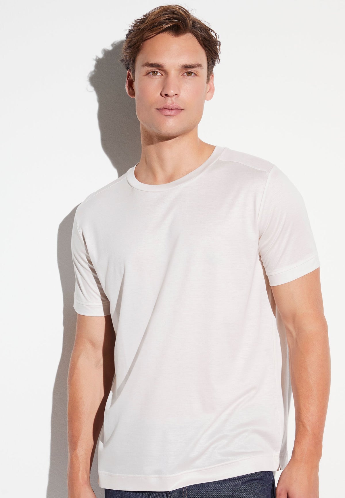 Sustainable Luxury | T-Shirt Short Sleeve - almond latte