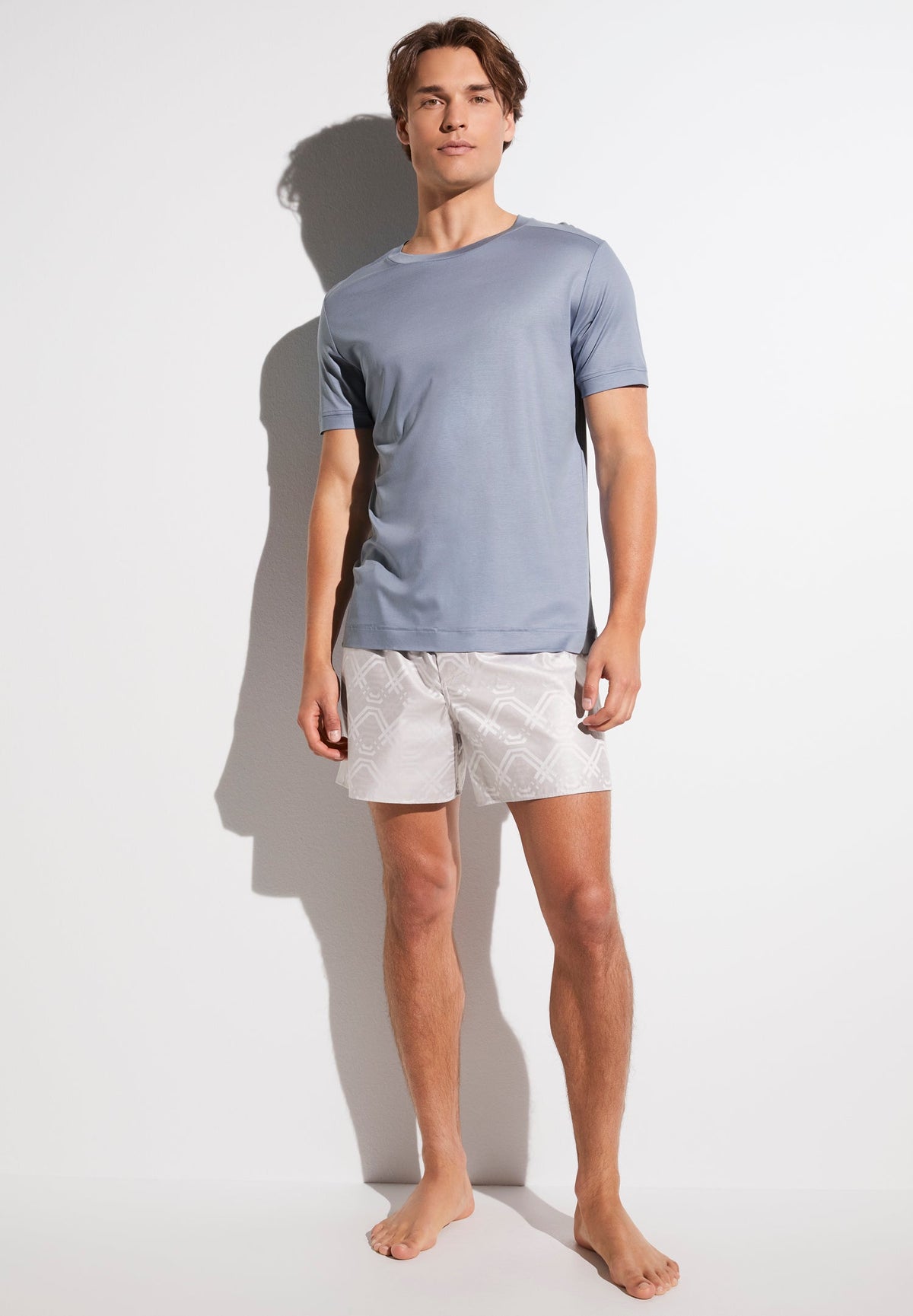 Sustainable Luxury | T-Shirt kurzarm - sky blue