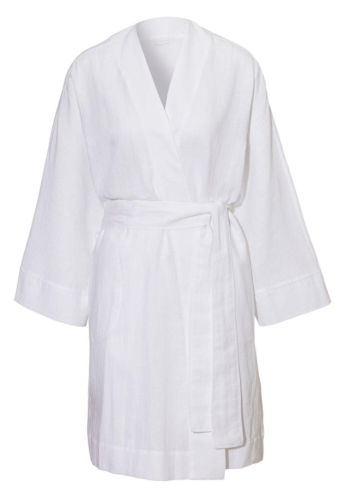 Linen Blend | Robe Short - white