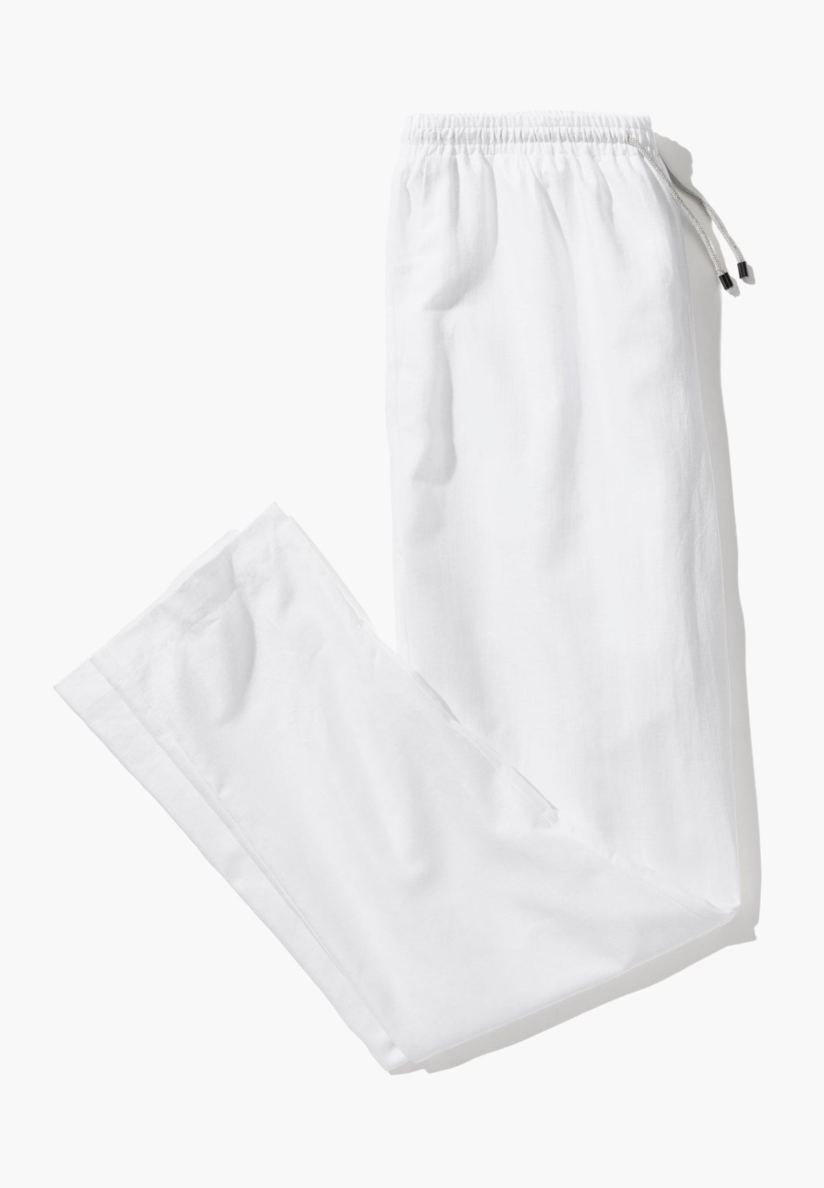 Linen Blend | Pants Long - white