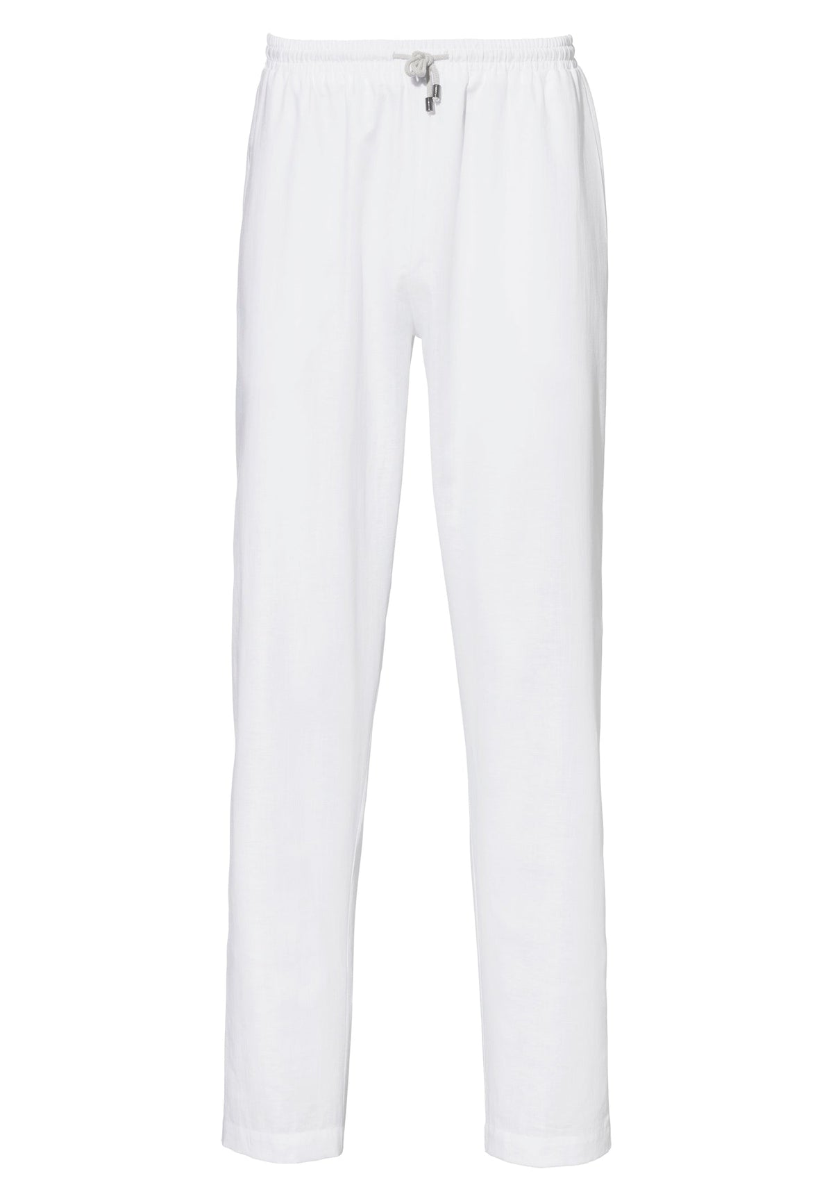 Linen Blend | Hose lang - white