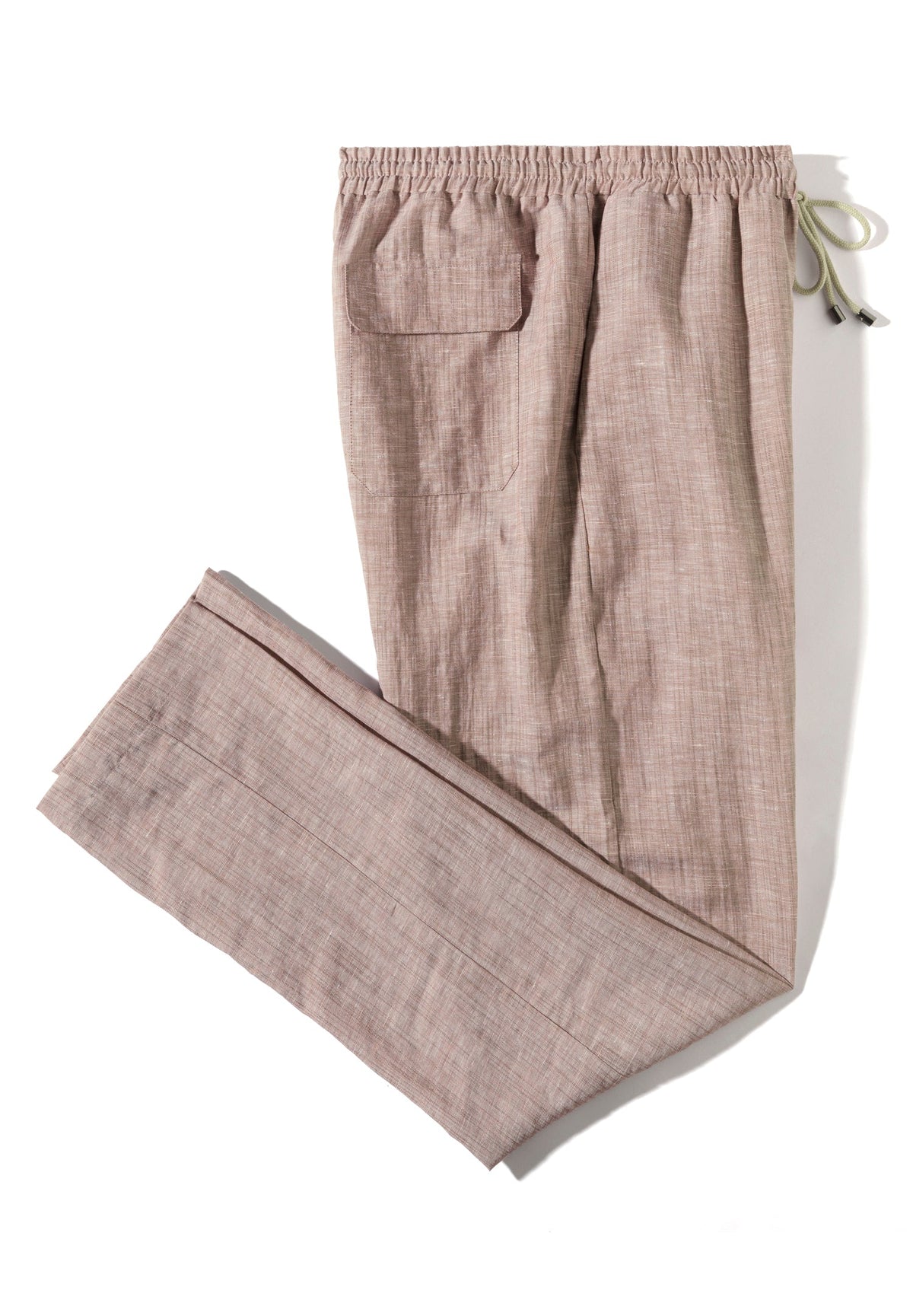 Linen Blend | Pantalon - red sand