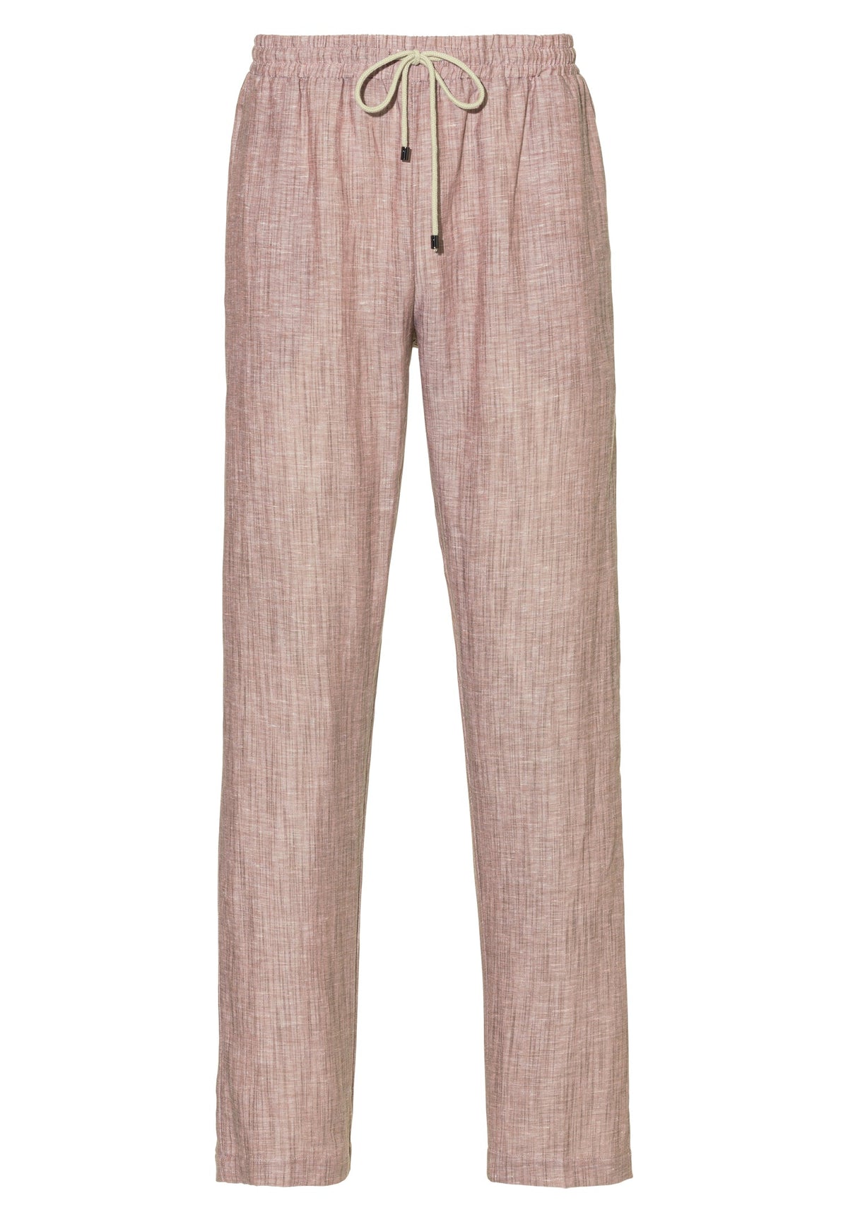 Linen Blend | Pantalon - red sand