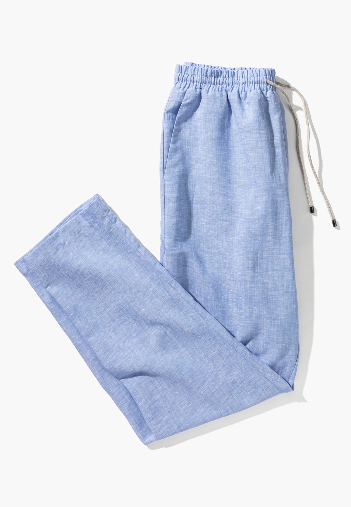 Linen Blend | Pants Long - red sand