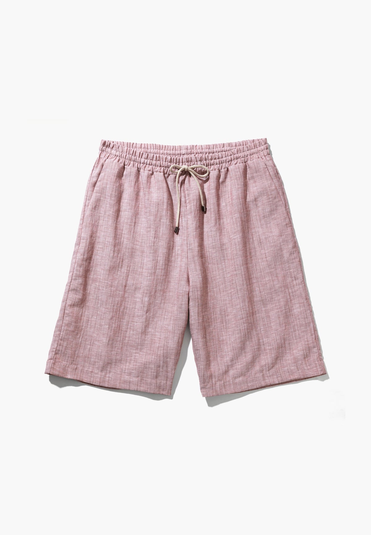 Linen Blend | Shorts - red sand