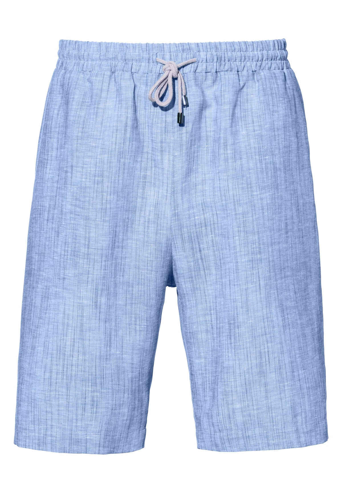 Linen Blend | Pants Long - sky blue