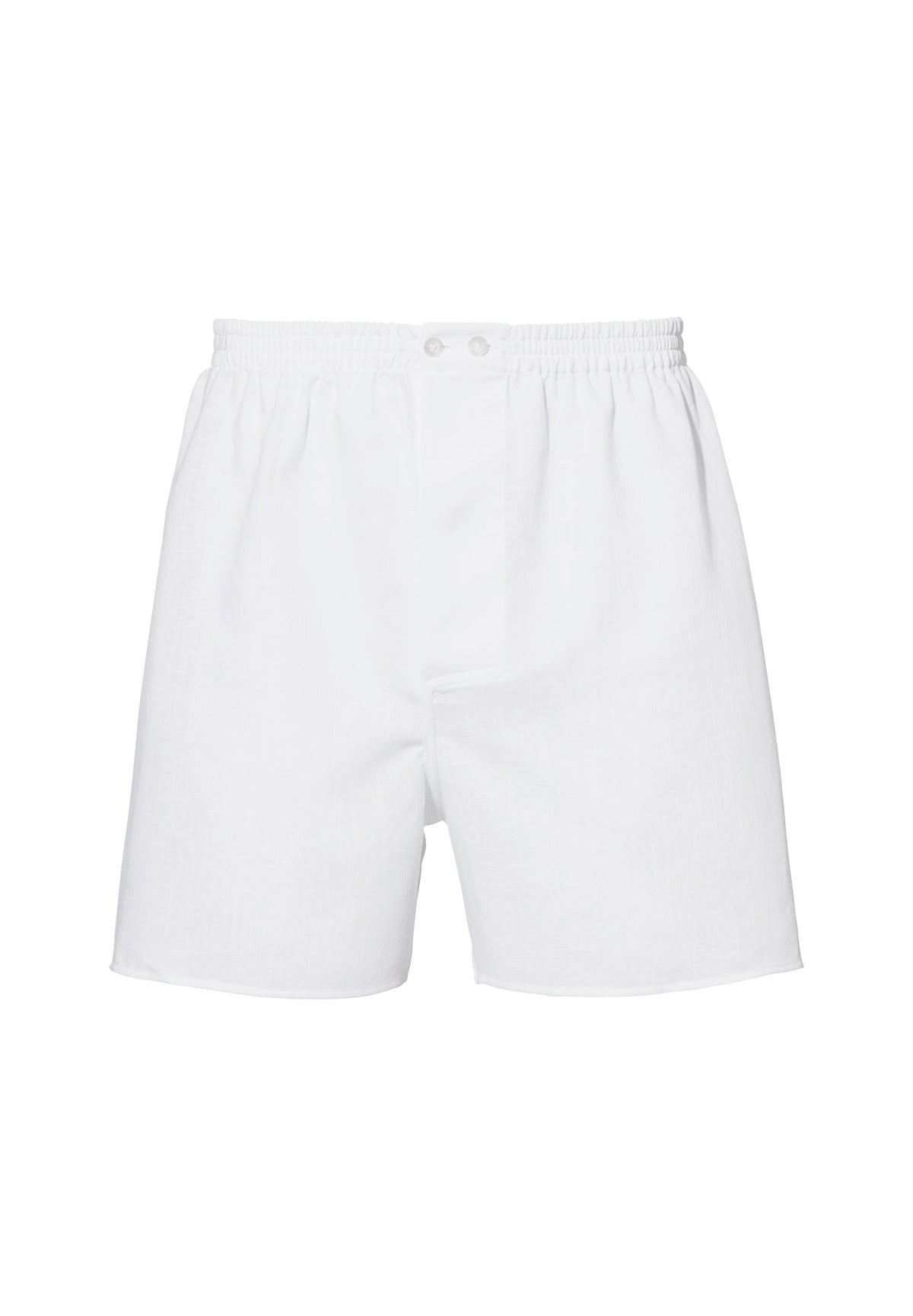 Linen Blend | Boxer Shorts - white