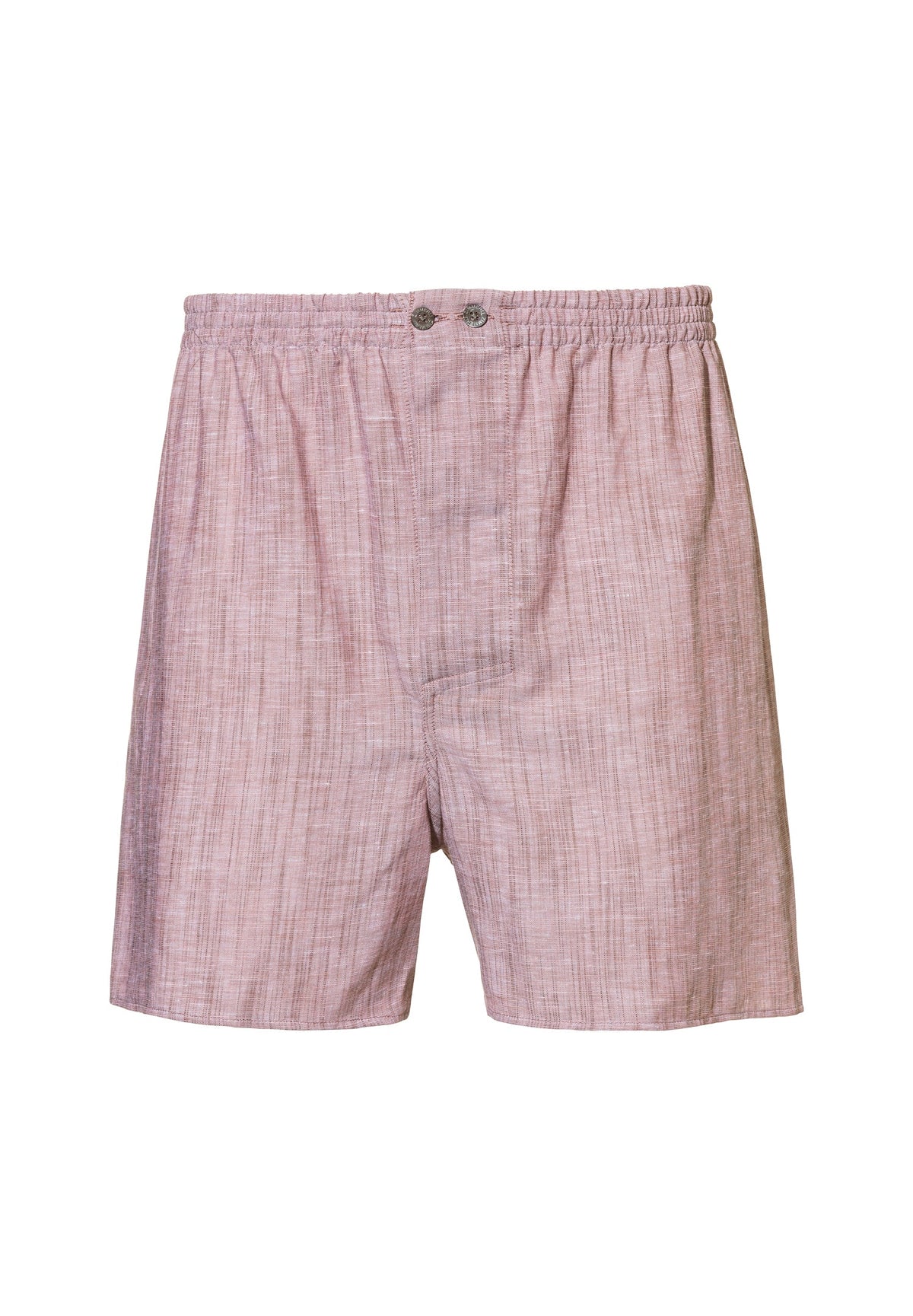 Linen Blend | Boxer Shorts - red sand