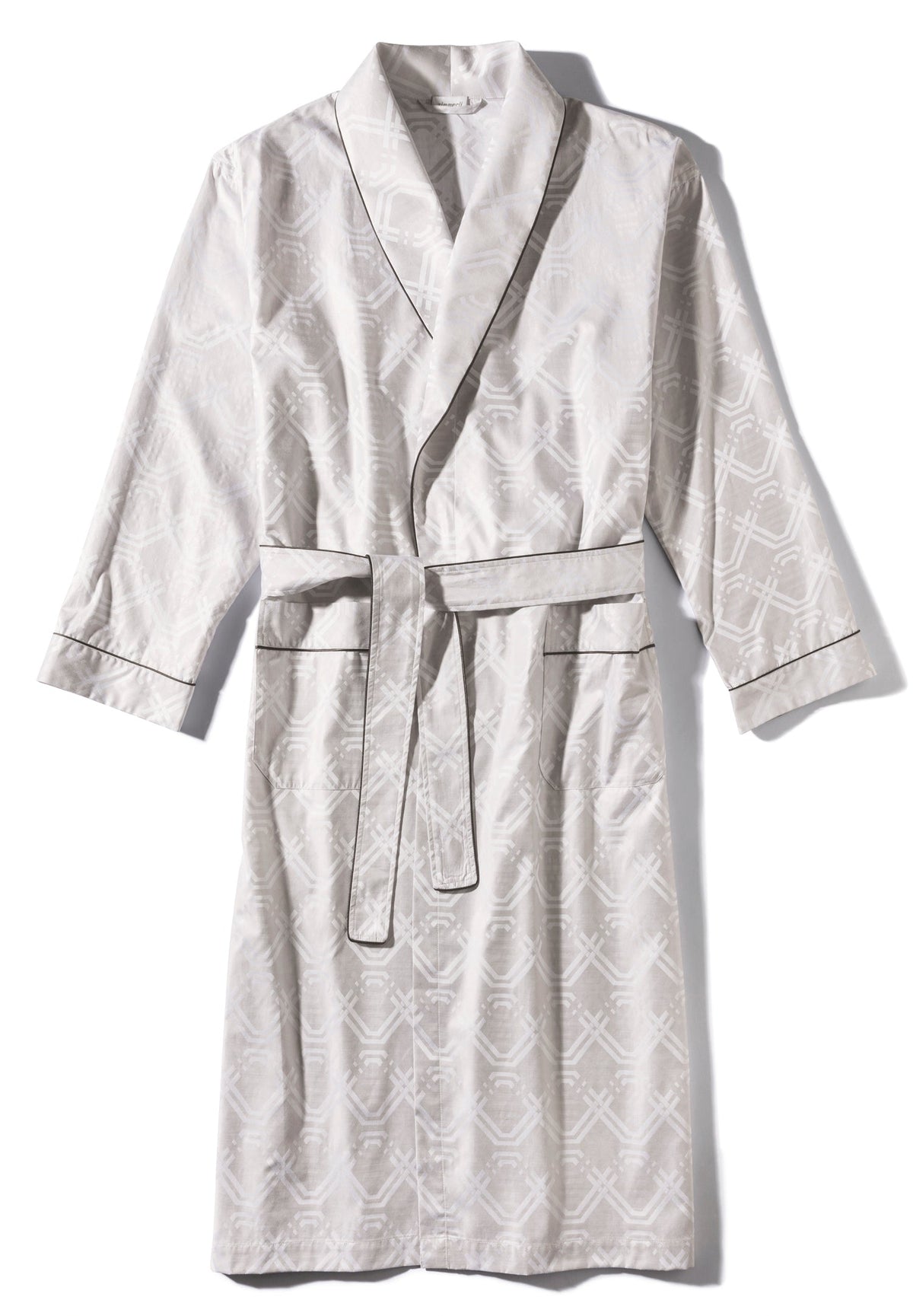 Luxury Jaquards | Robe Long - geo taupe