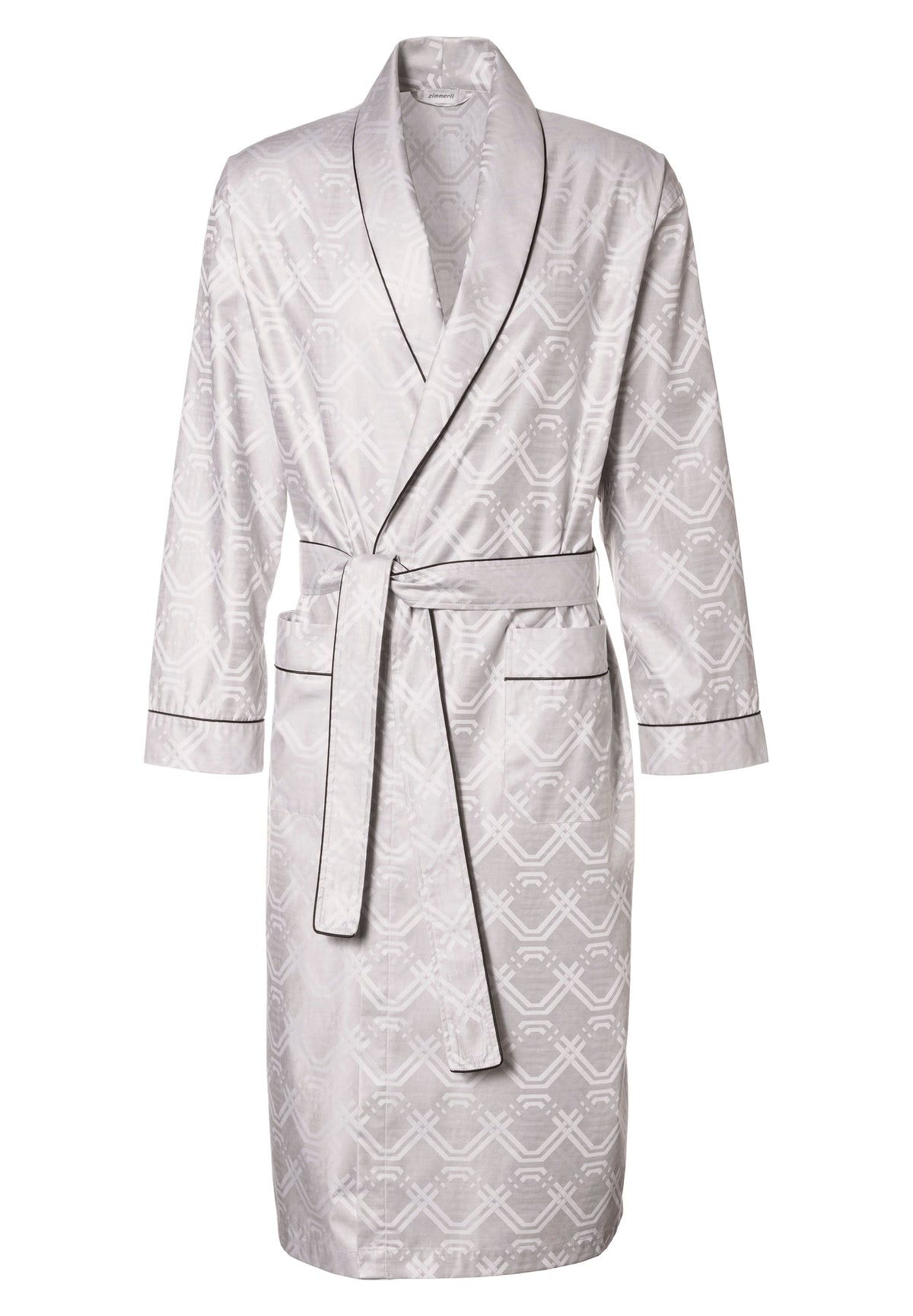 Luxury Jaquards | Robe Long - geo taupe