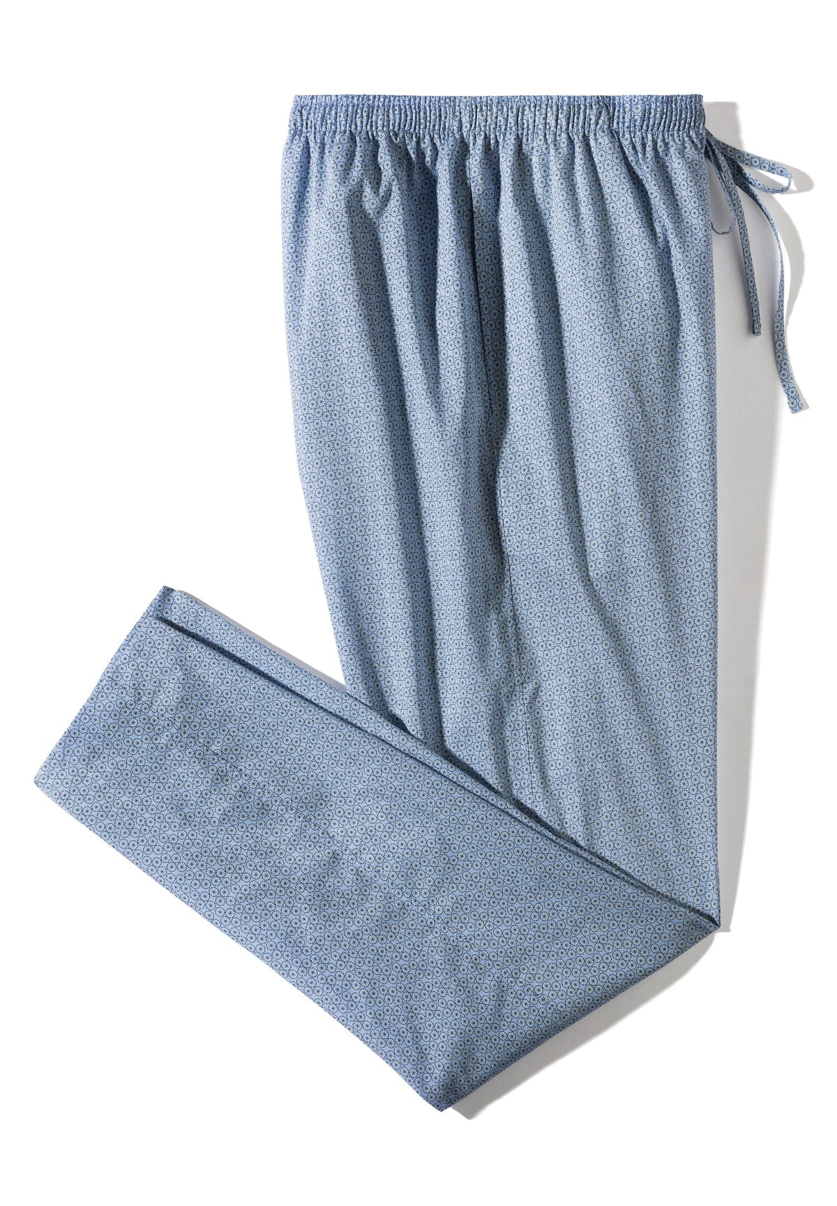 Cotton Voile Print | Hose lang - ditsy-geo light blue