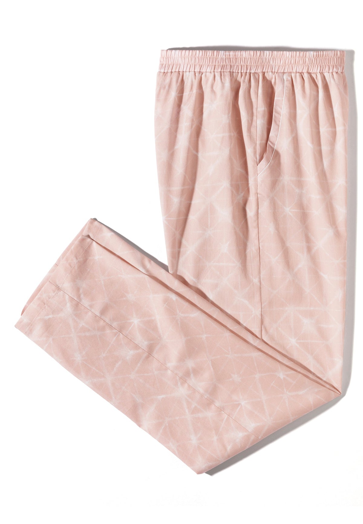 Cotton Sateen Print | Pantalon - geo-batic rose