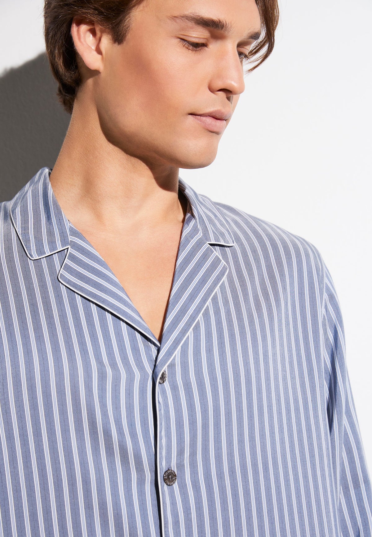 Pinstripes | Pyjama Long - sky stripes