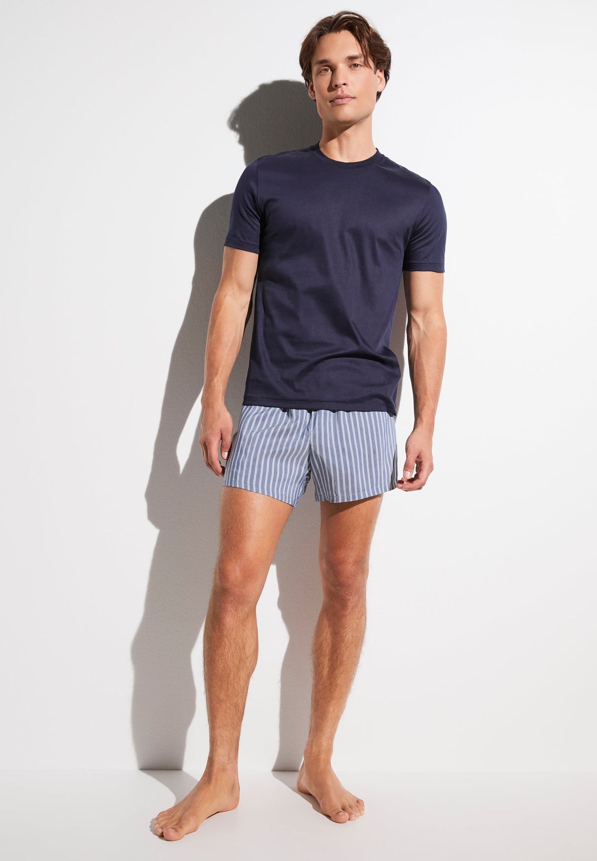 Pinstripes | Boxer Shorts - sky stripes