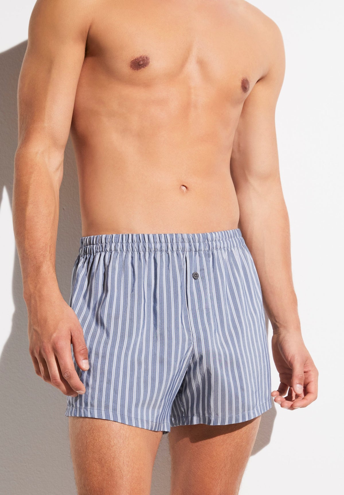 Pinstripes | Boxer Shorts - sky stripes