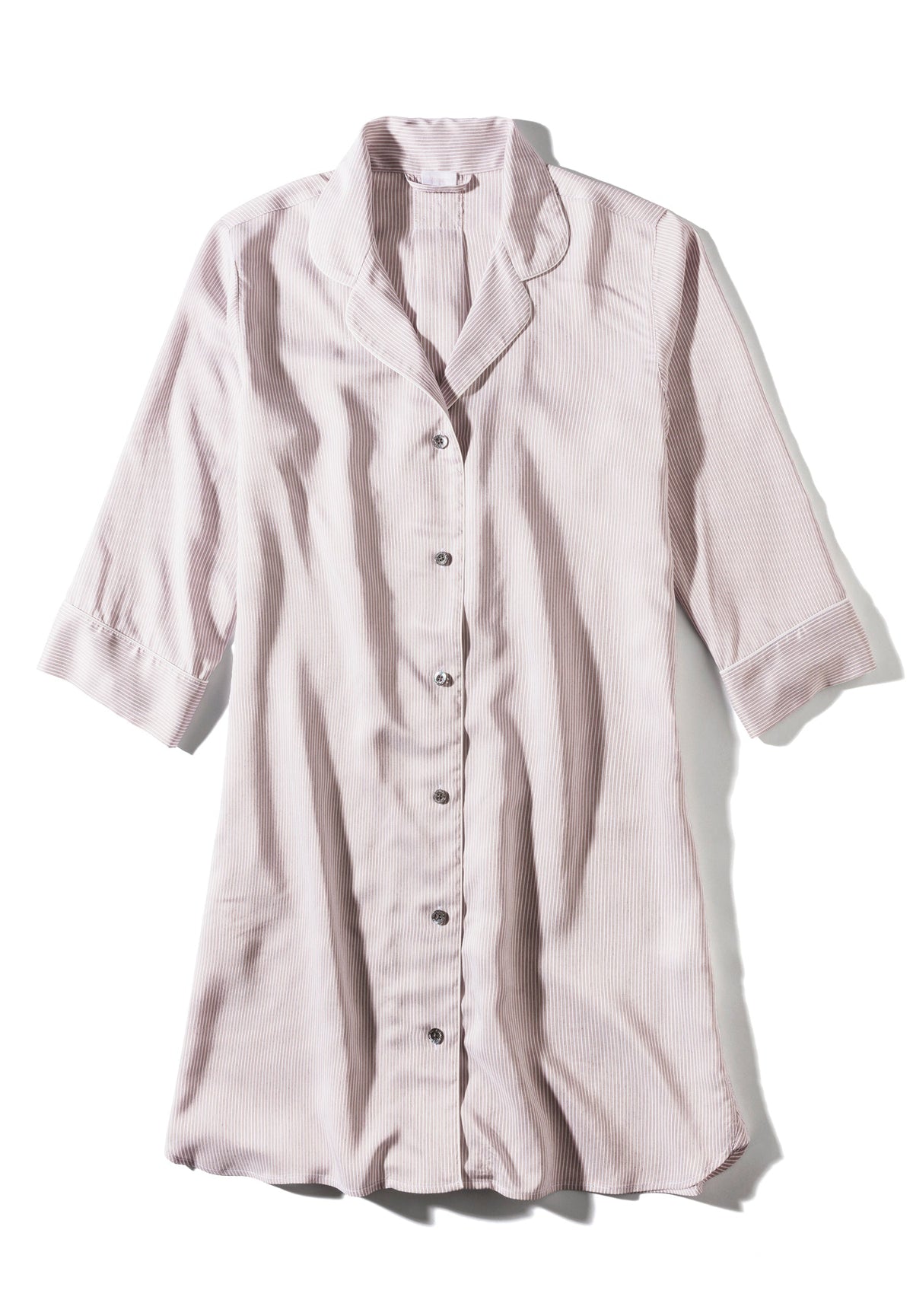 Feminine Stripes | Sleepshirt 3/4-Ärmel - sand stripes