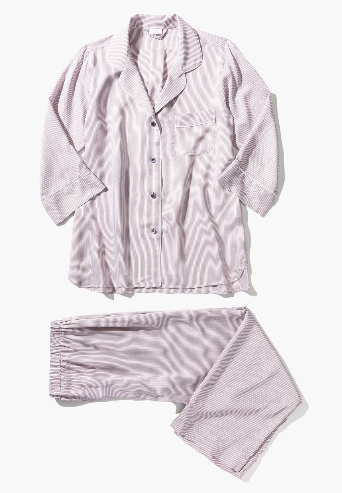 Feminine Stripes | Pyjama pantacourt manches 3/4 - sand stripes