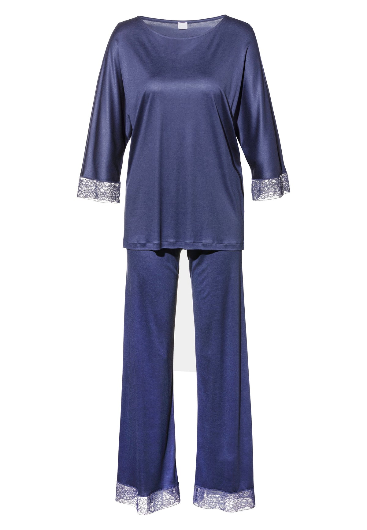 Silk Dreams | Pyjama Long 3/4 Sleeve - iris blue