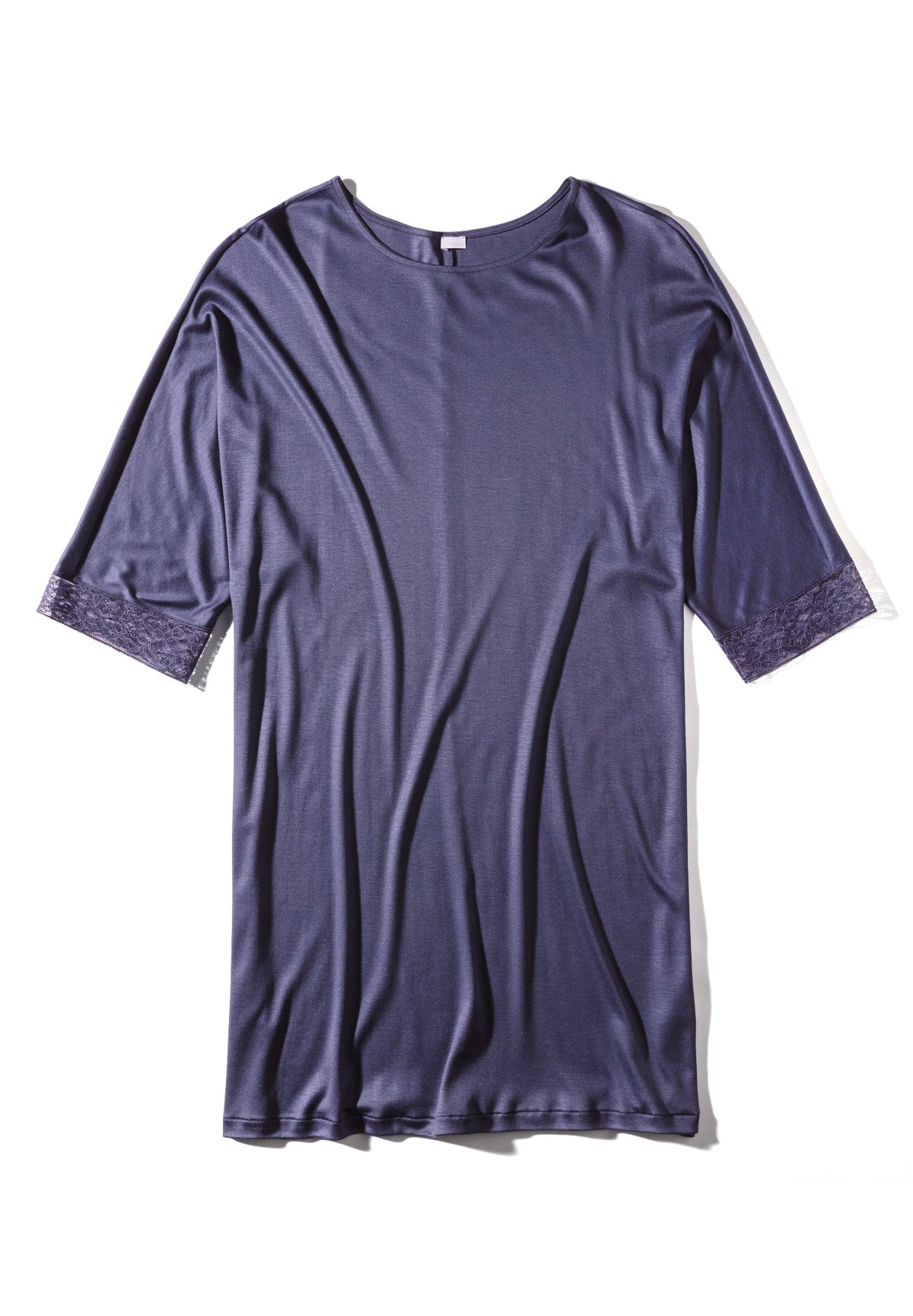 Silk Dreams | Sleepshirt 3/4 Sleeve - iris blue