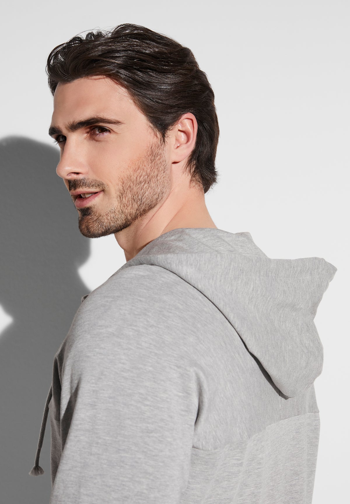 Summer Lounge | Hoodie Jacket - light grey mélange