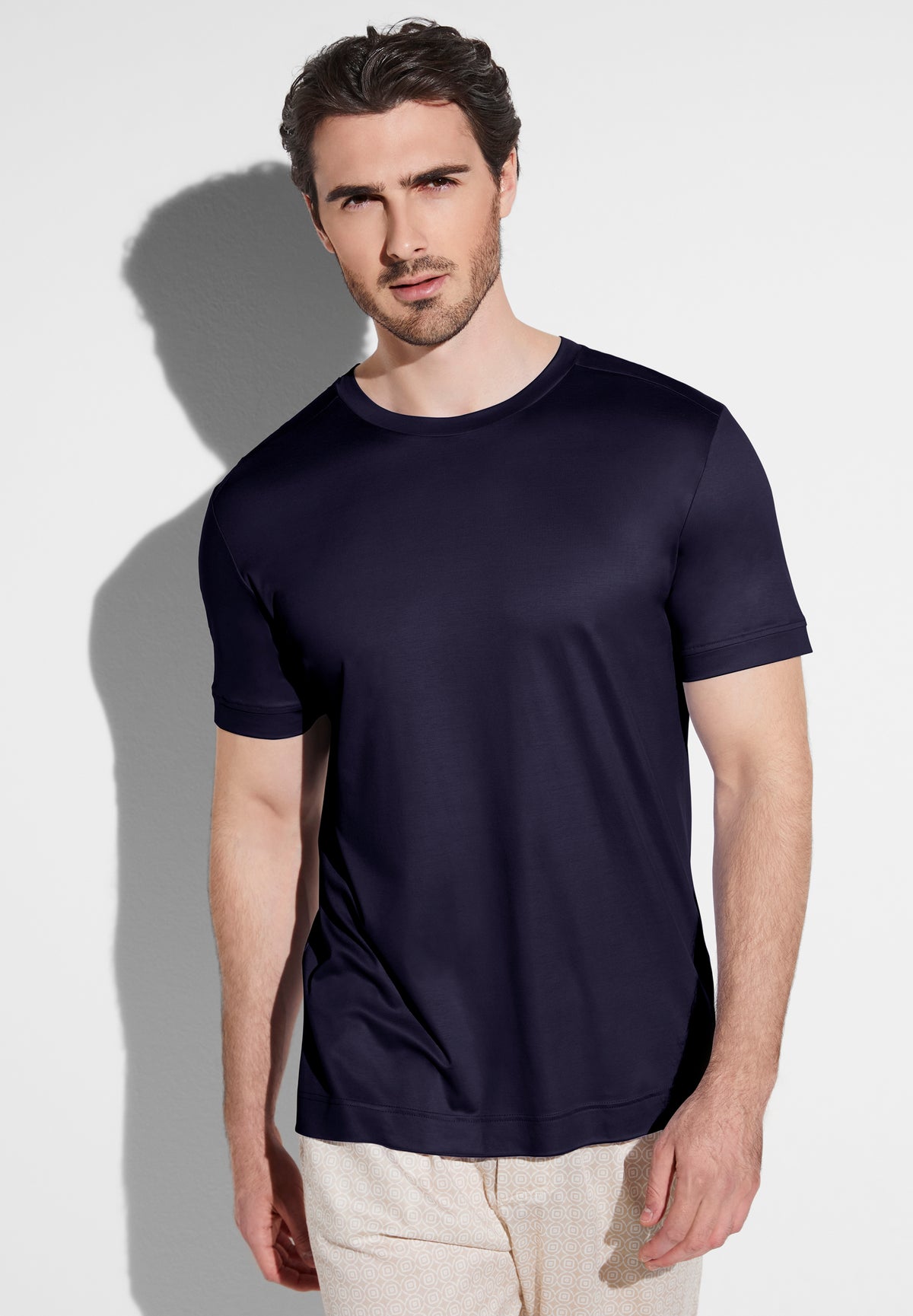 Sustainable Luxury | T-Shirt kurzarm - navy