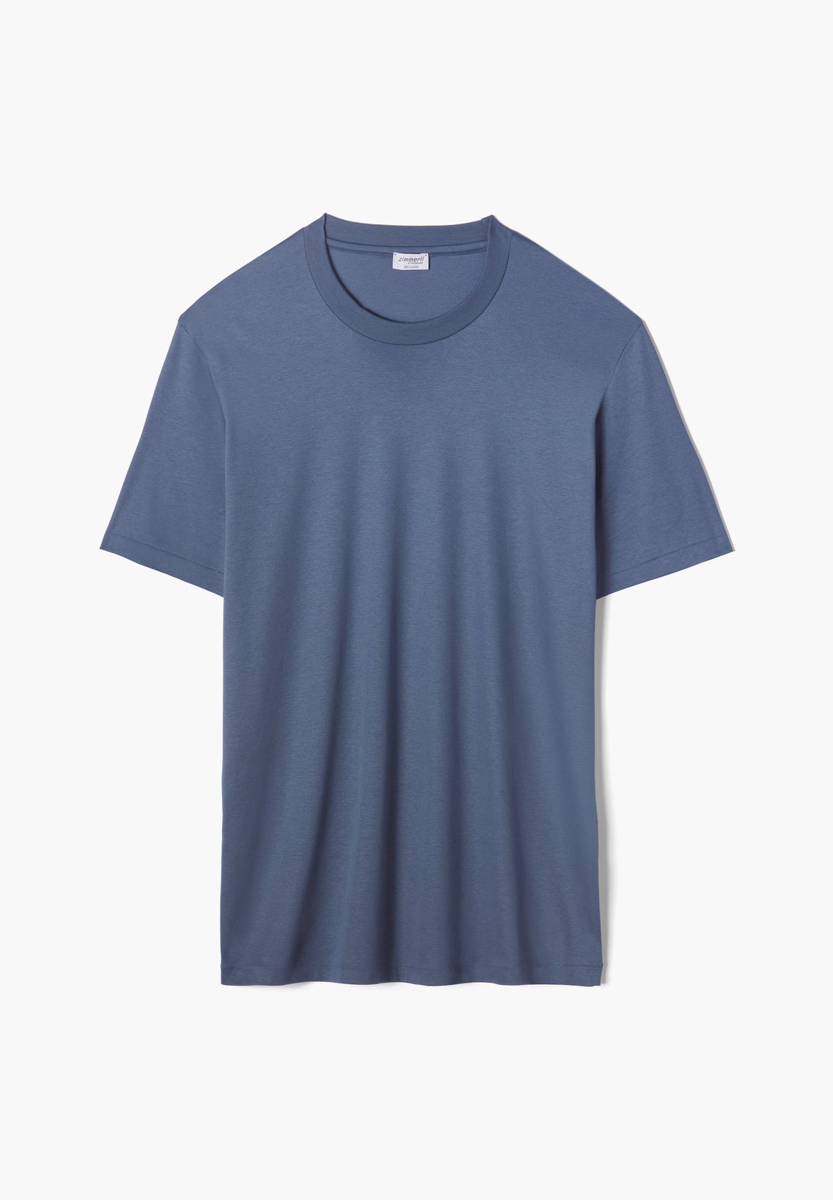 Sea Island | T-Shirt à manches courtes, col rond - steel blue