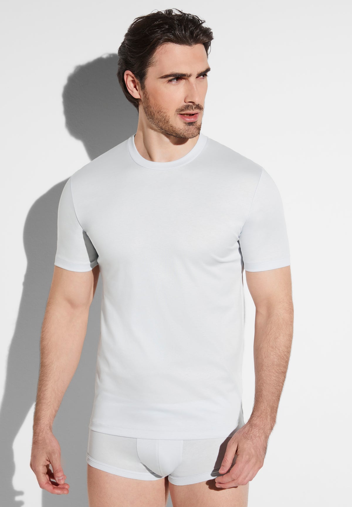 Sea Island | T-Shirt kurzarm, Rundhals - water mist