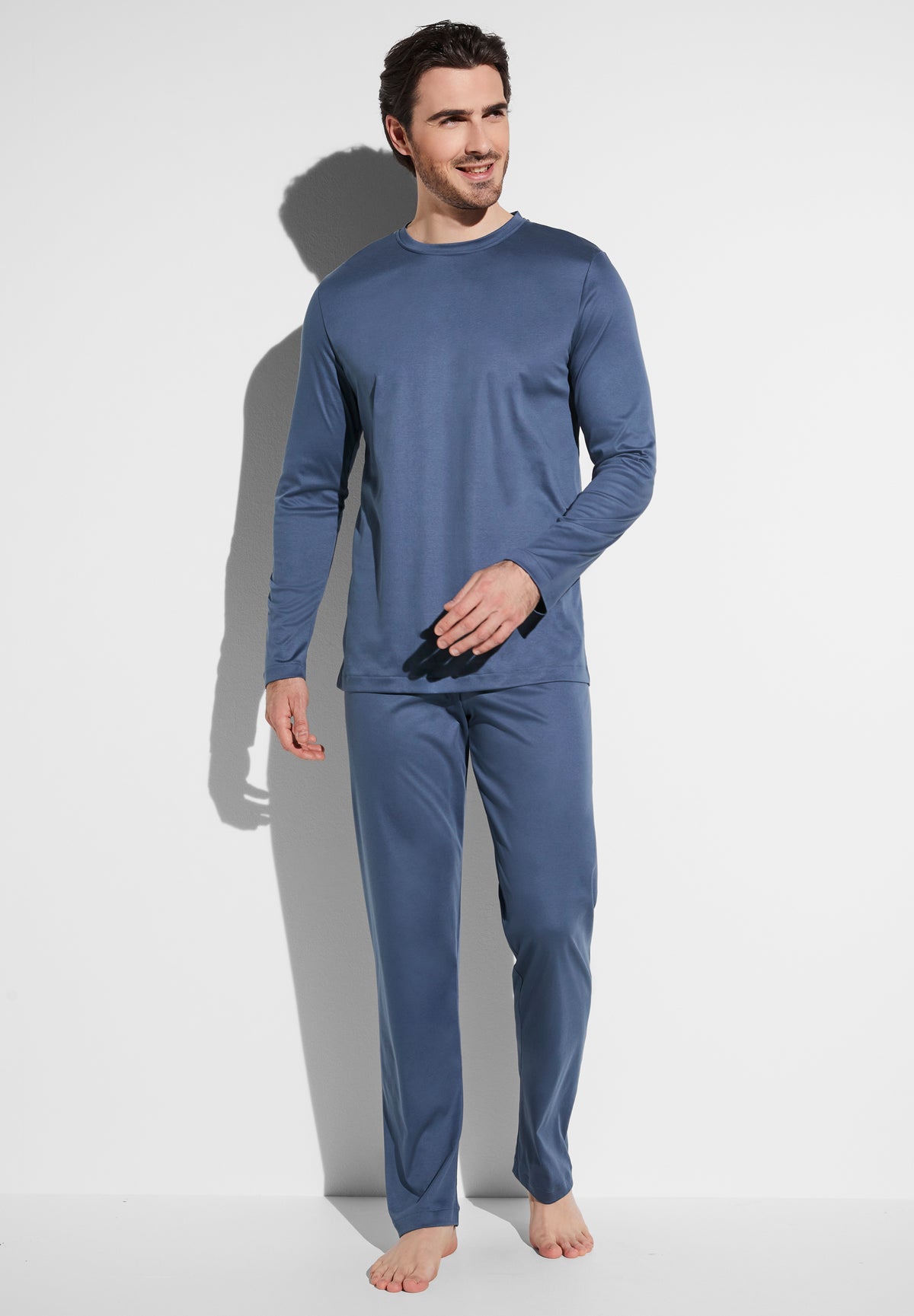 Sea Island | Pyjama lang - steel blue