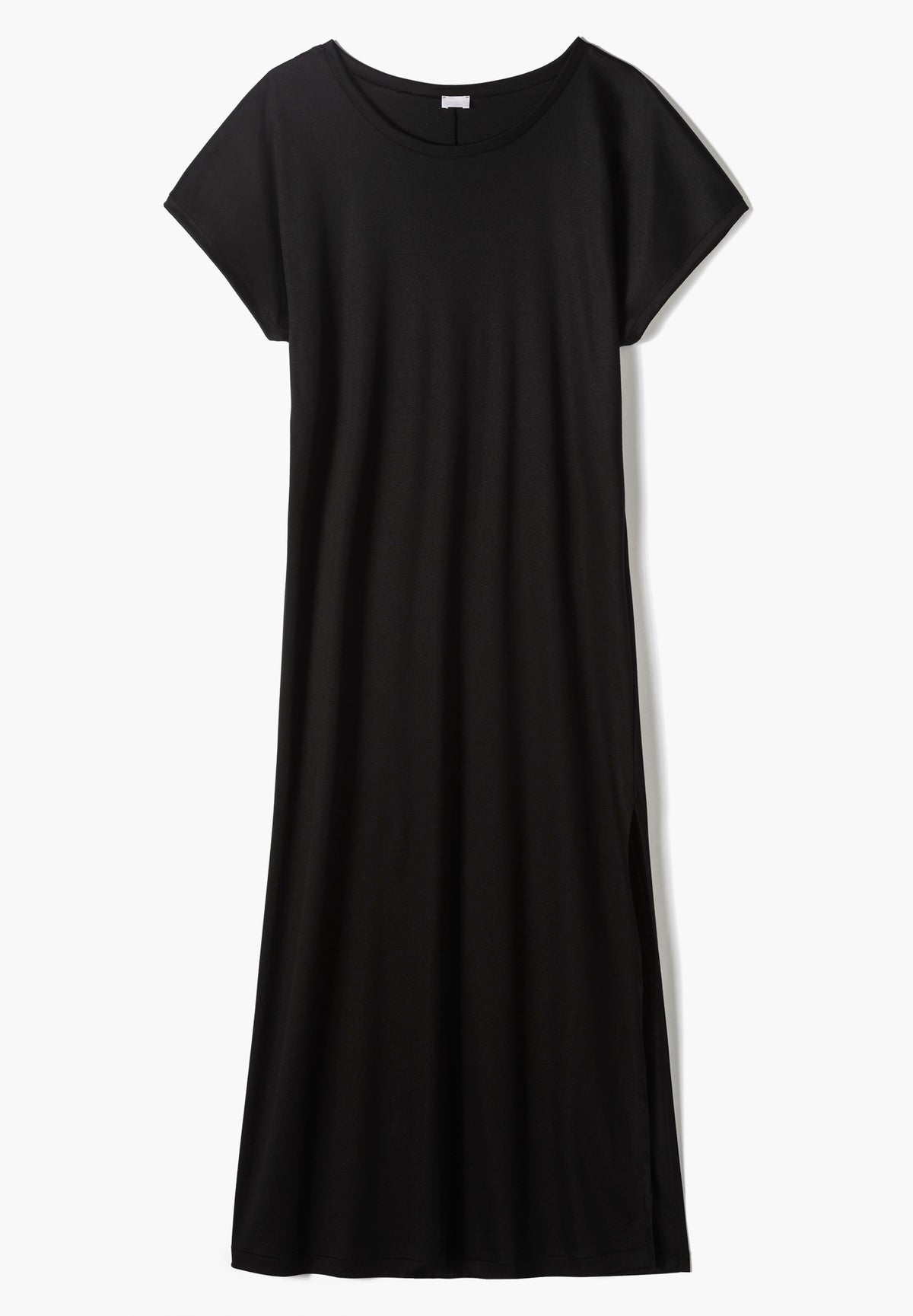 Sea Island | Long Dress Short Sleeve - black