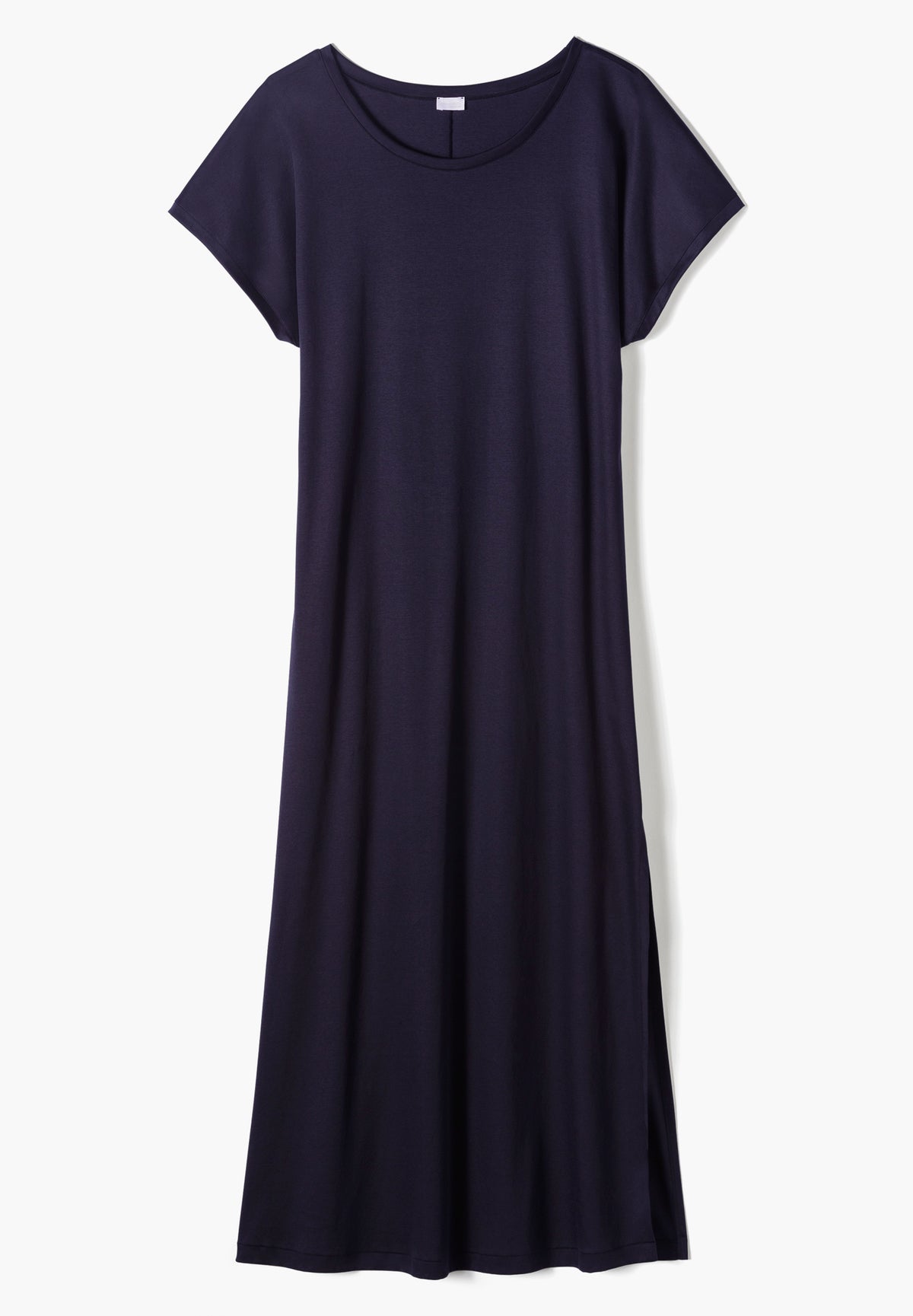 Sea Island | Long Dress Short Sleeve - navy