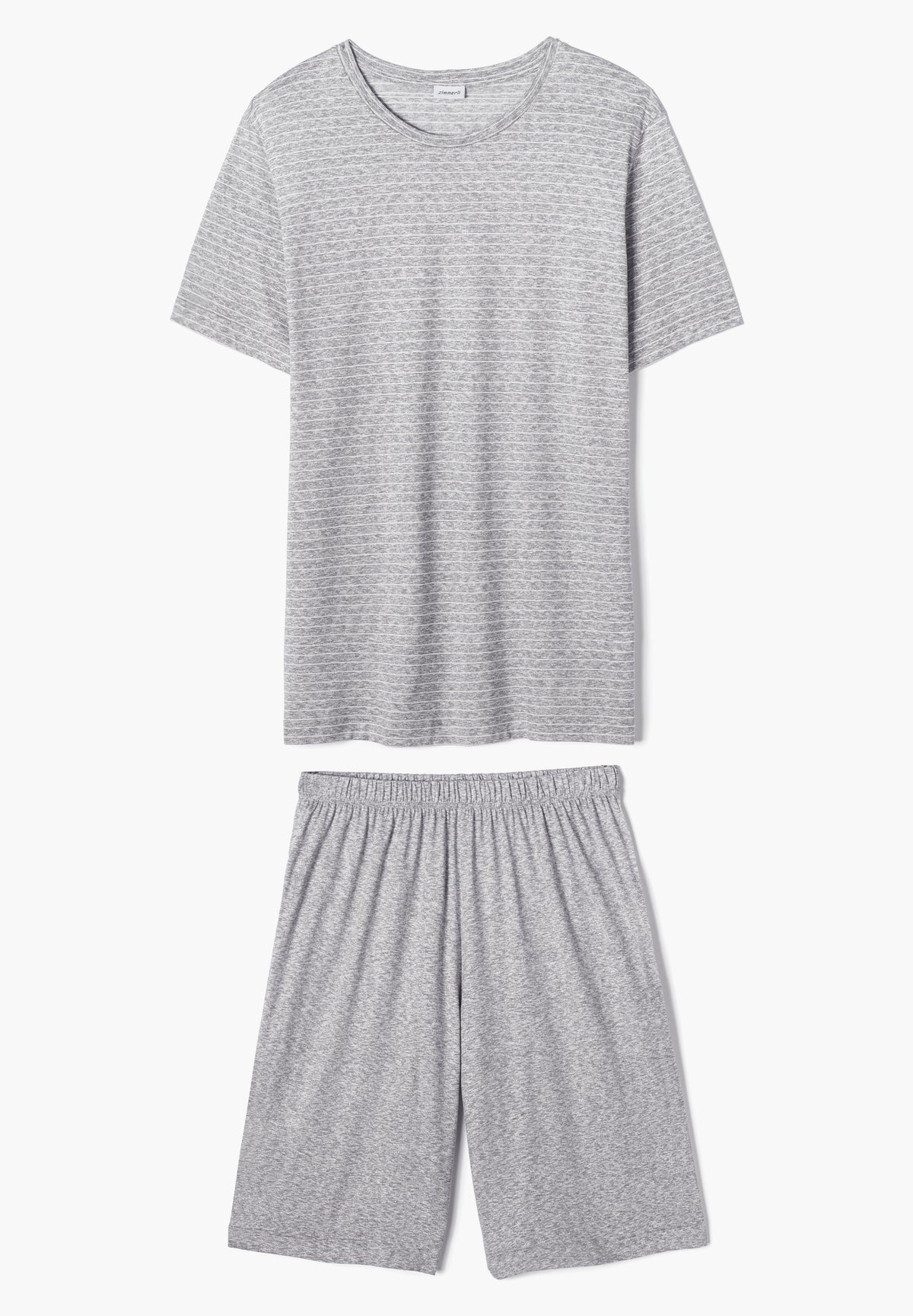 Filodiscozia | Pyjama Short - grey mélange stripes