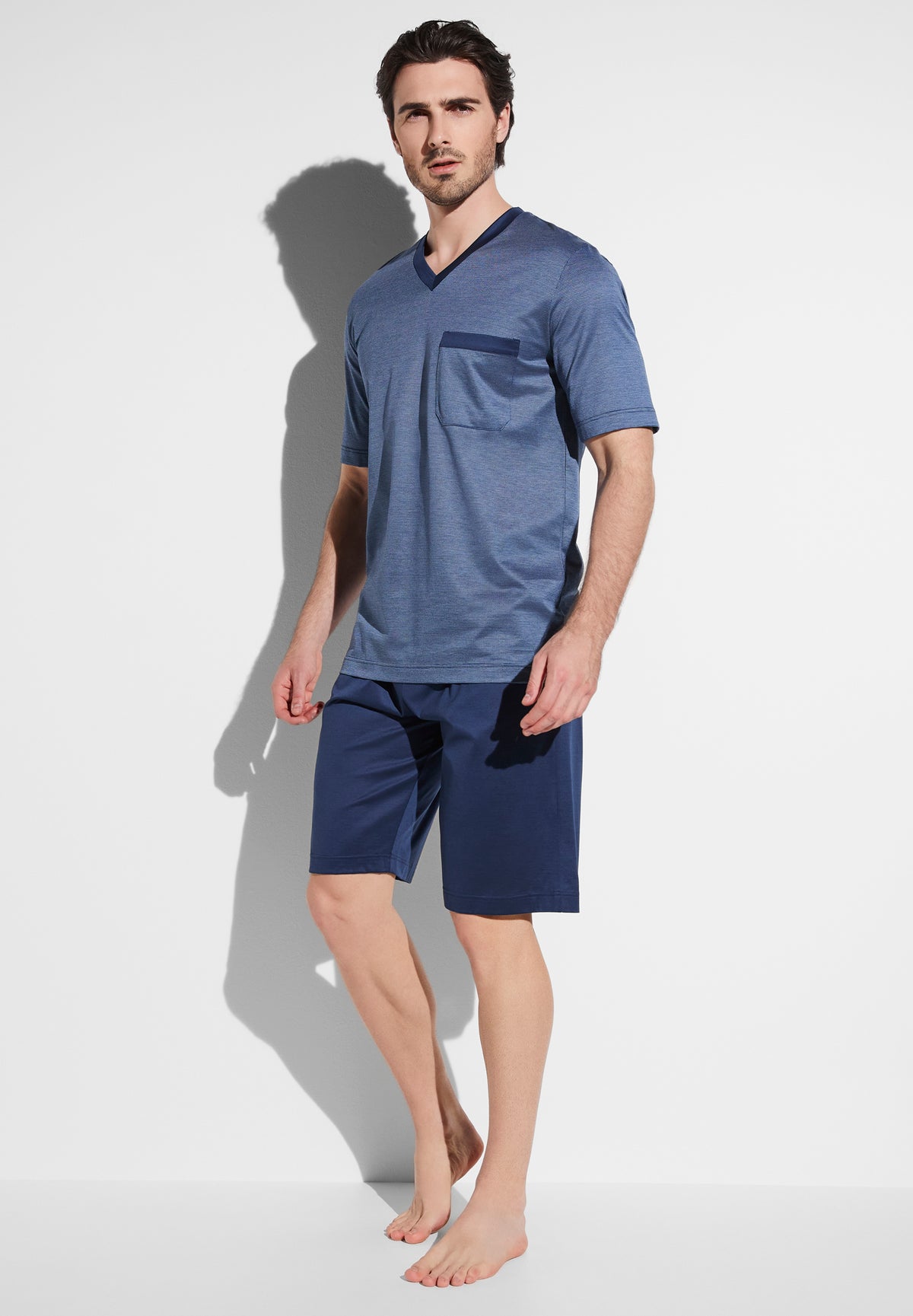 Filodiscozia | Pyjama Short - geo ocean blue