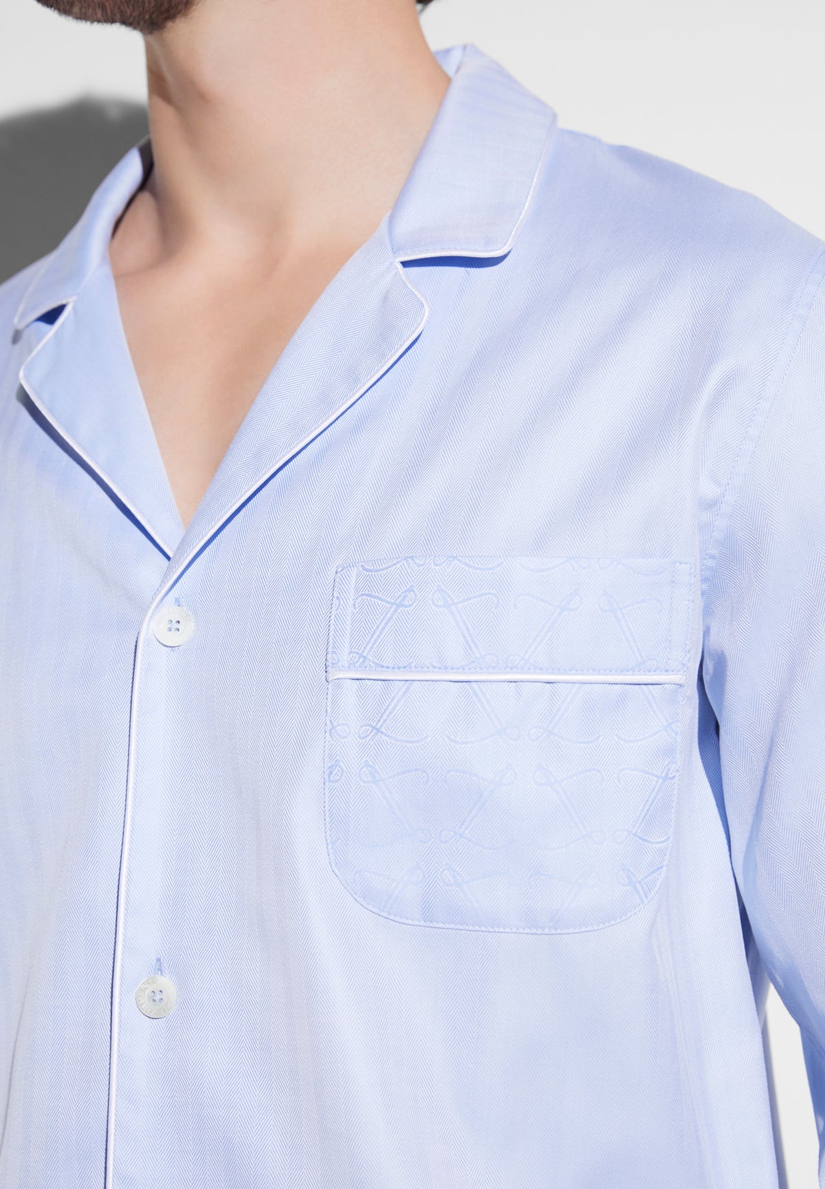 Sea Island Woven | Pyjama lang - blue