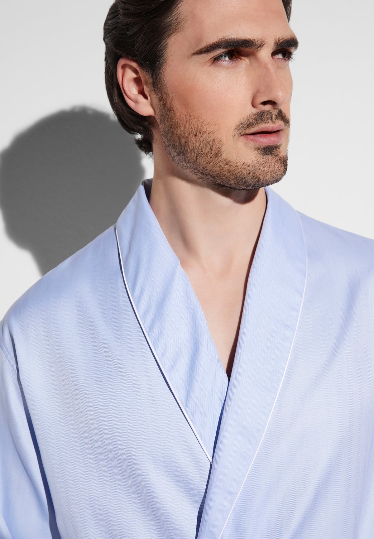 Sea Island Woven | Robe Long - blue