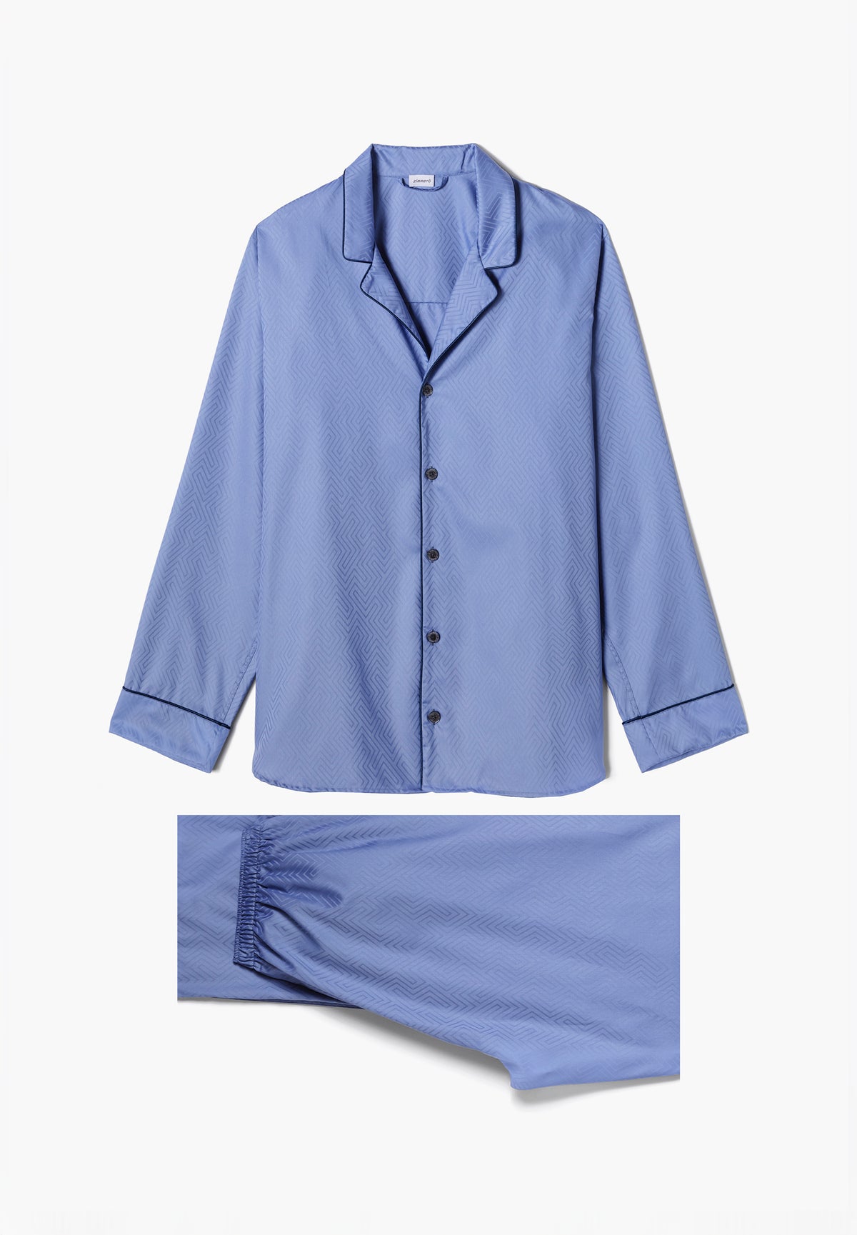 Luxury Jacquard | Pyjama Long - blue