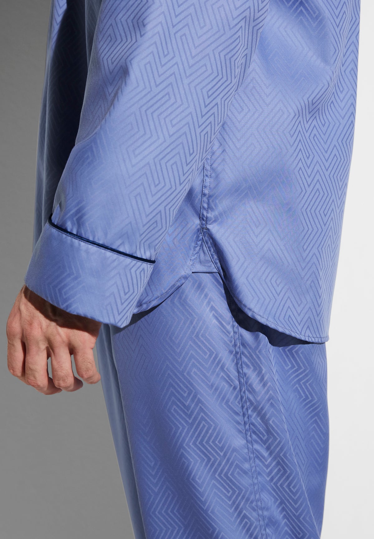 Luxury Jacquard | Pyjama lang - blue