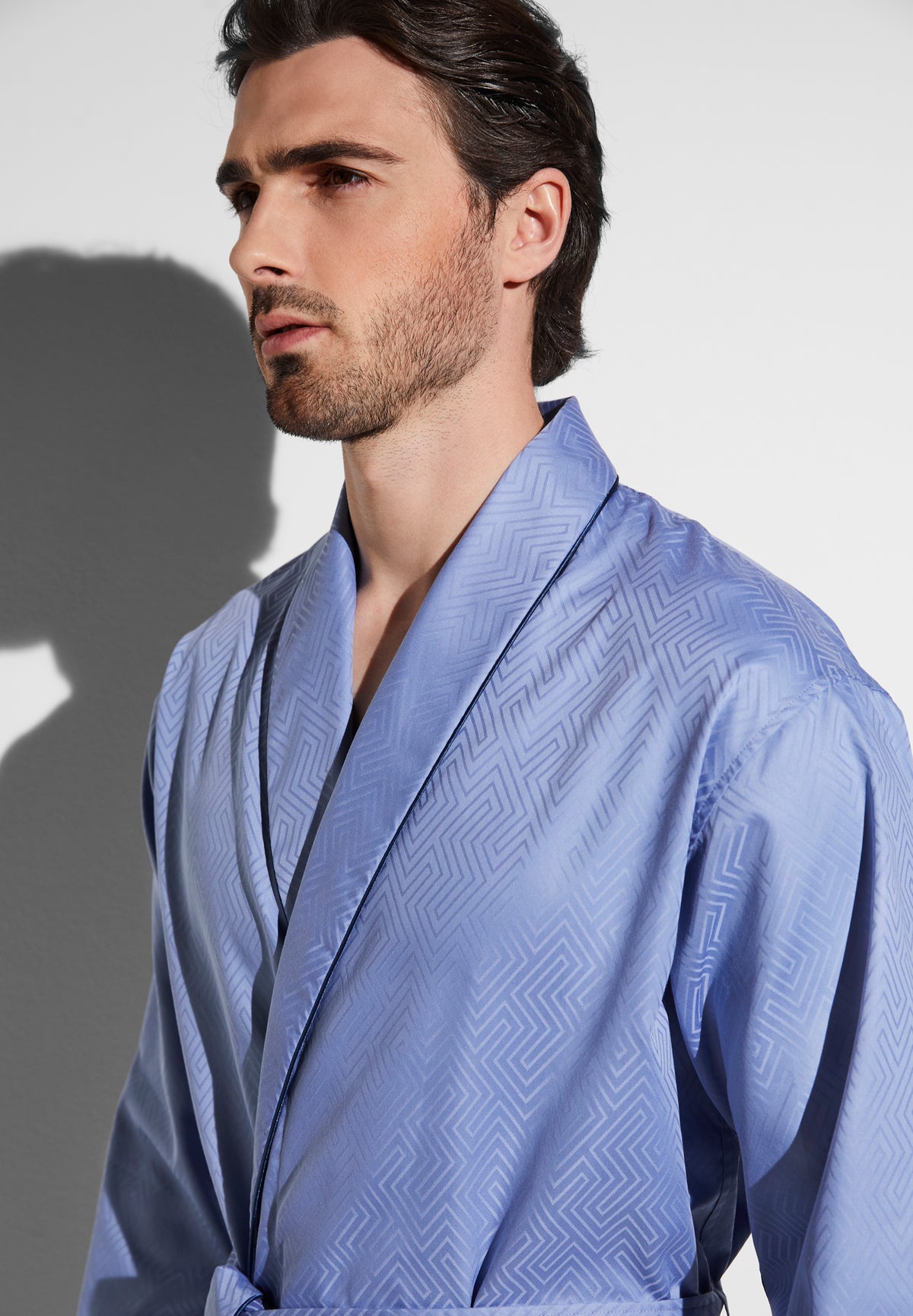 Luxury Jacquard | Robe Long - blue