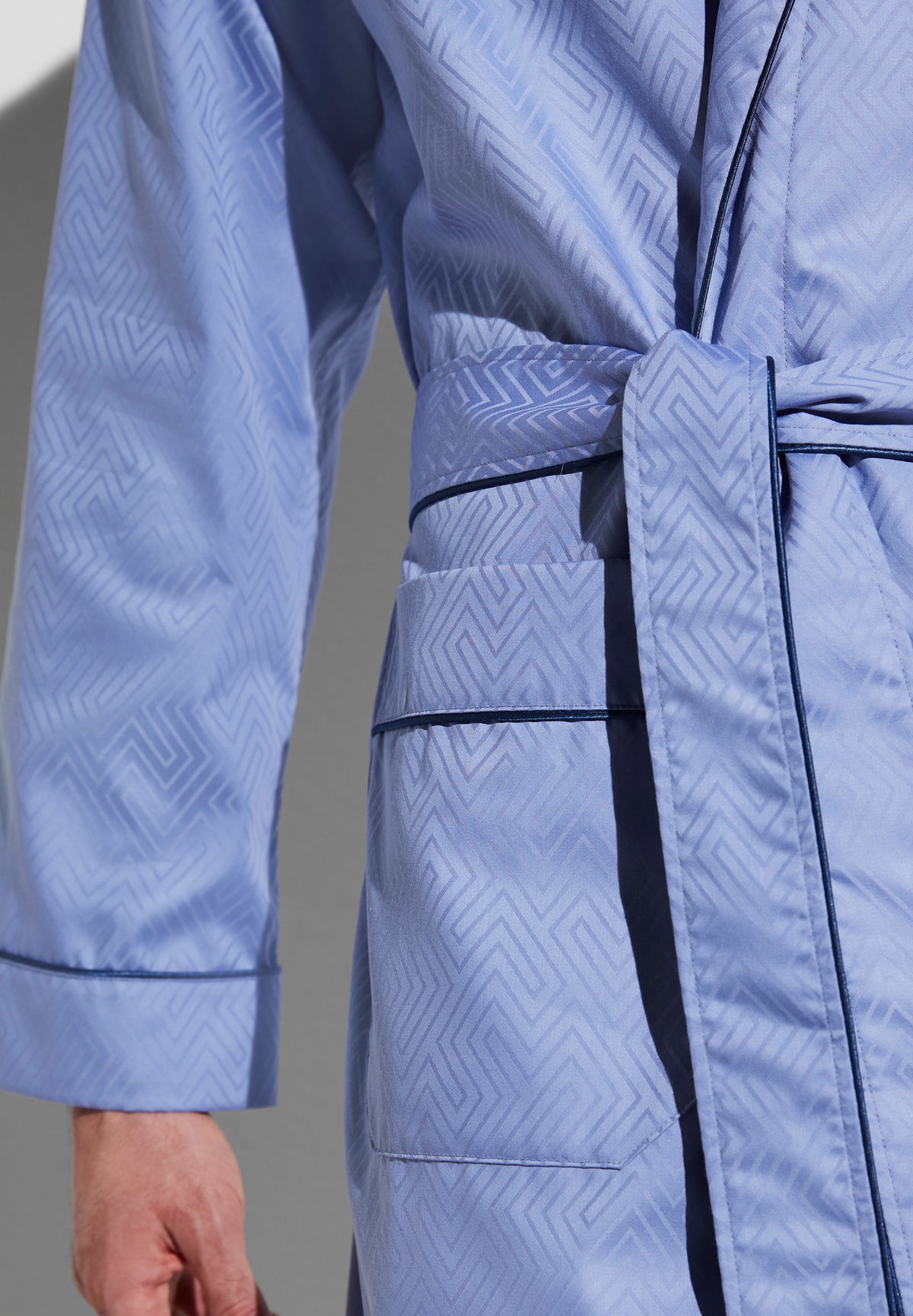 Luxury Jacquard | Robe Long - blue