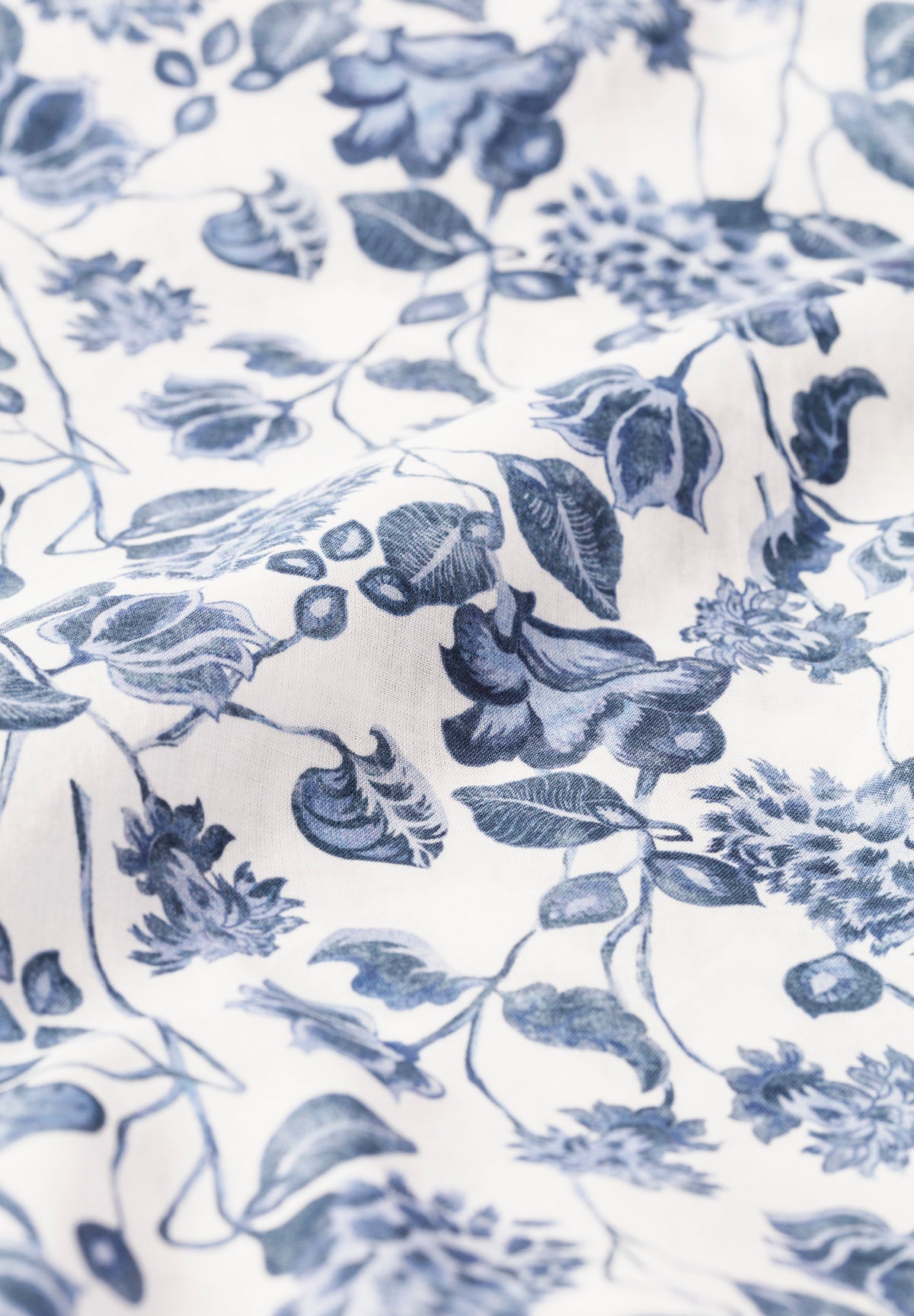 Cotton Voile Print | Boxer Shorts - noble botanicals white