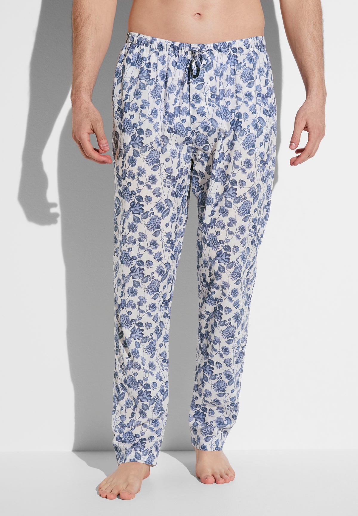 Cotton Voile Print | Hose lang - noble botanicals white