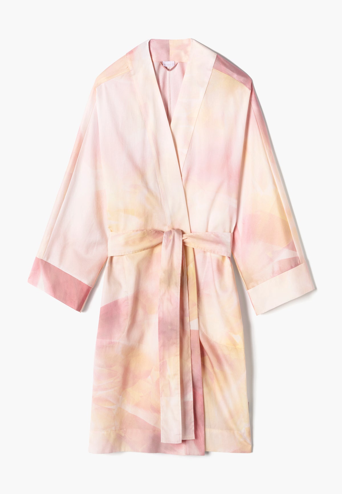 Cotton Sateen Print | Robe de chambre courte - full bloom