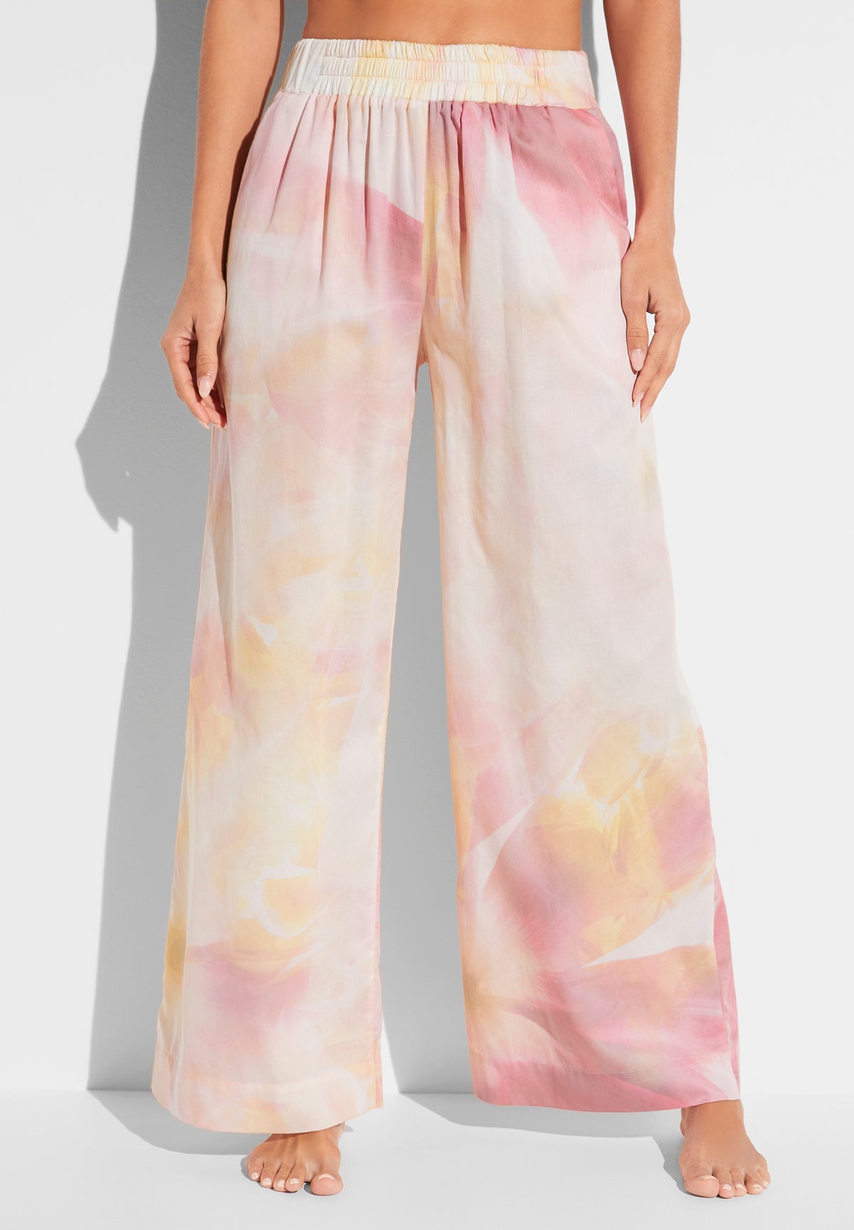 Cotton Sateen Print | Hose lang - full bloom