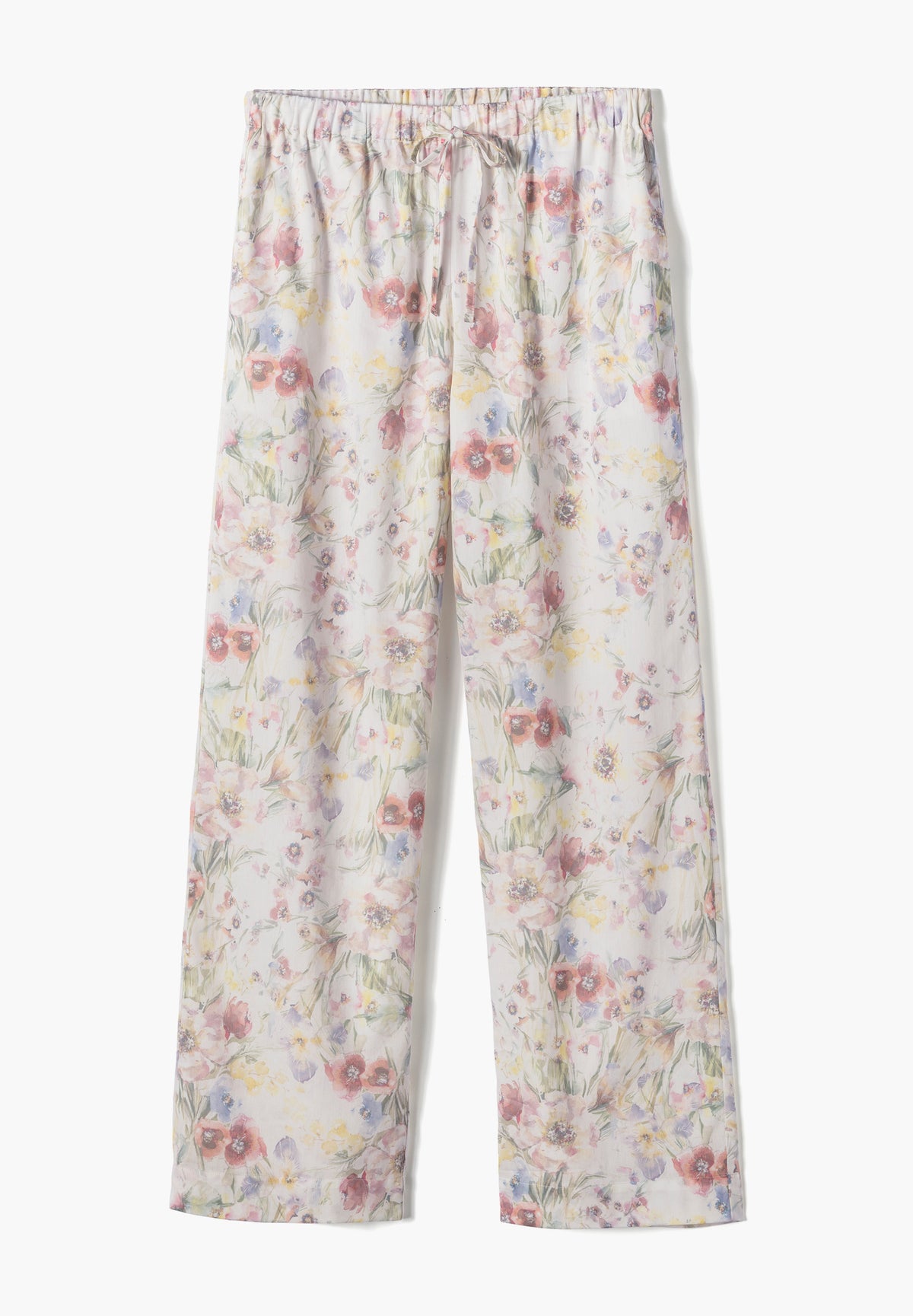 Cotton Sateen Print | Pantalon - summer fields