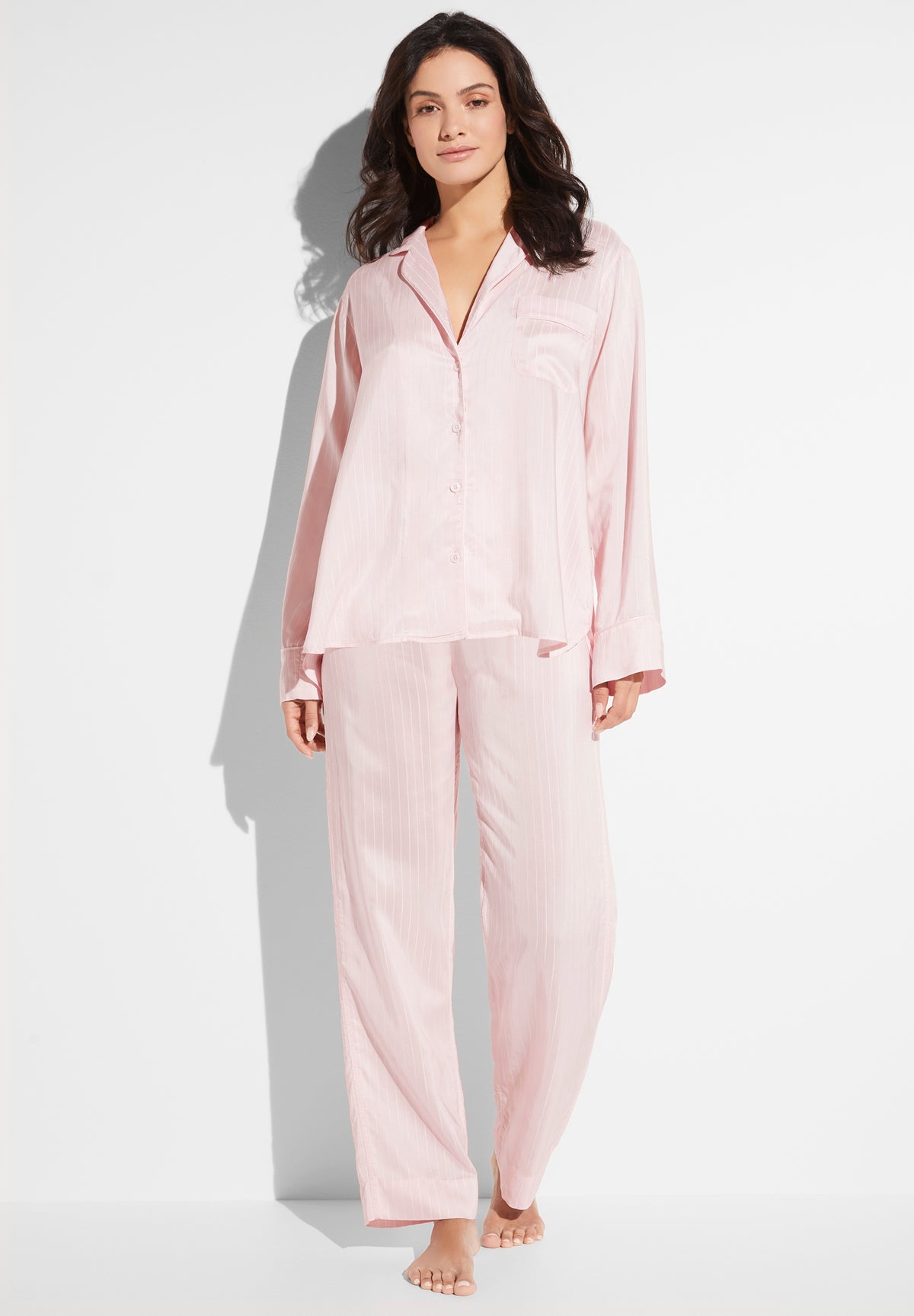 Feminine Stripes | Pyjama longues - pink stripes